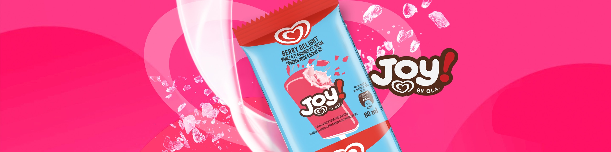 Vanilla Flavoured Icecream on a pink background