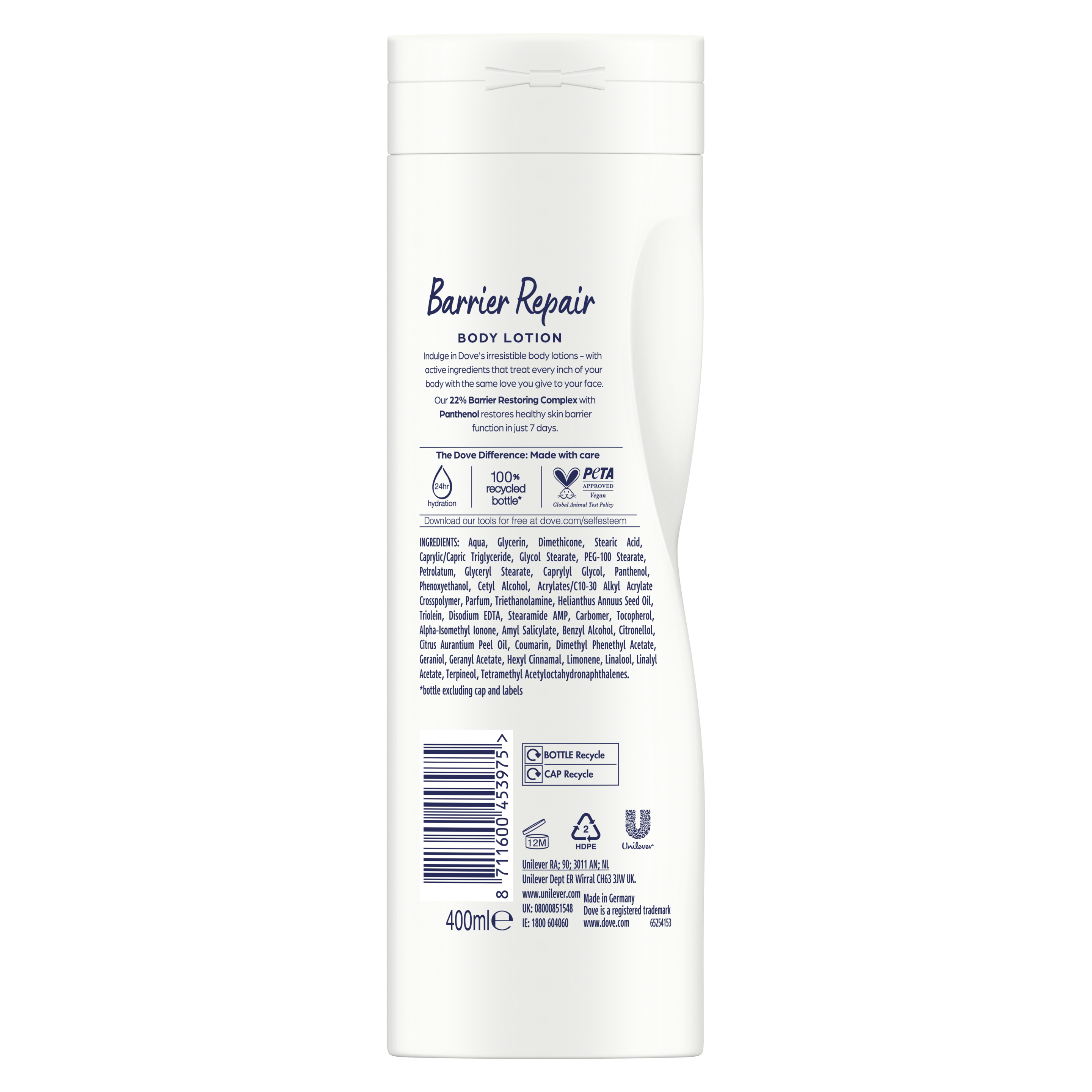 Dove Body Love Barrier Repair Body Lotion 400ml
