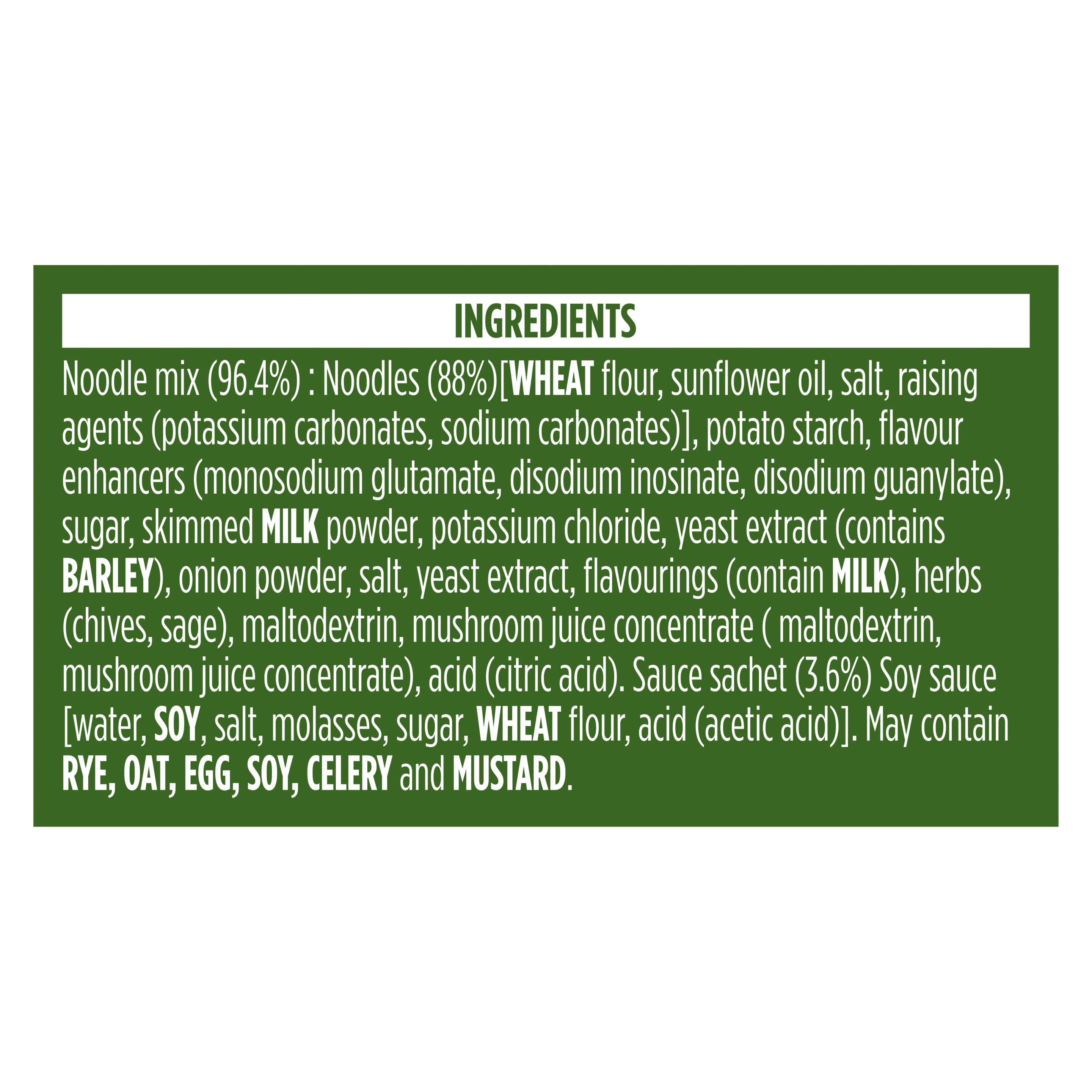 Pot Noodle Chicken & Mushroom Instant Noodles Block 112 g