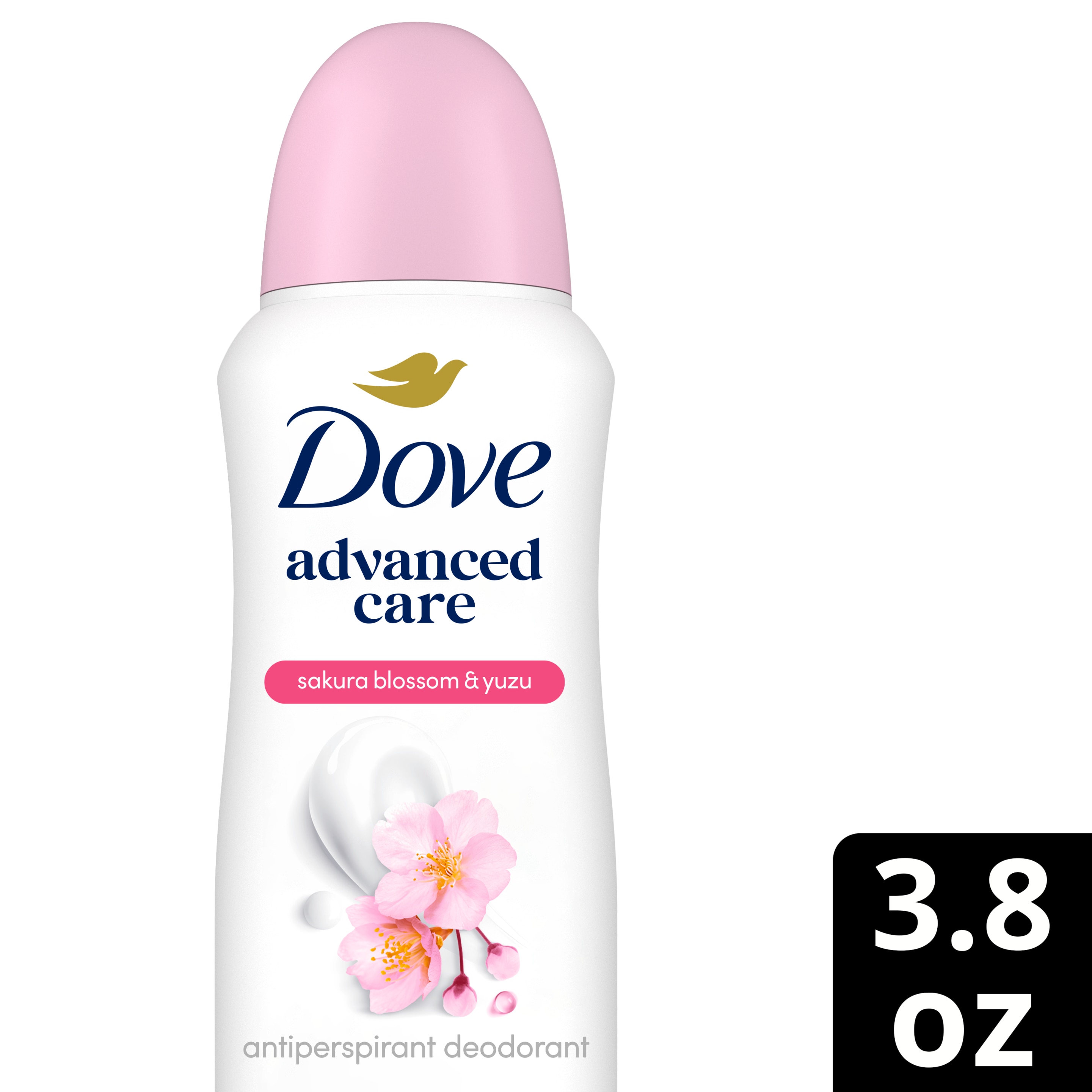 Dove Advanced Care Sakura Blossom & Yuzu Antiperspirant Dry Spray  3.8 oz packshot