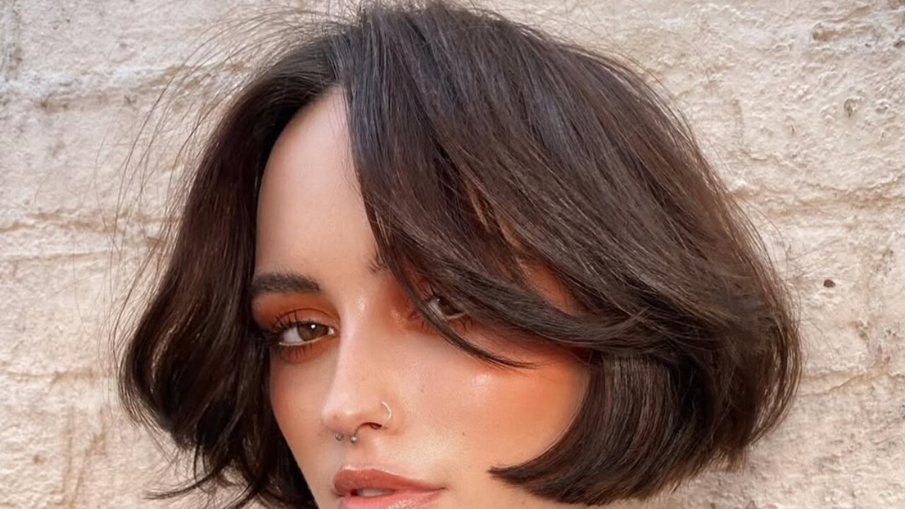 Soft Bob with Middle-Parted Bangs-