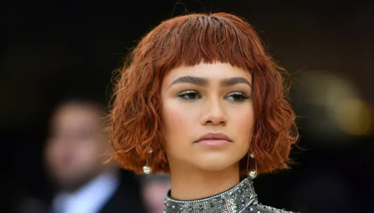 Short Curly Hair with Micro Bangs-