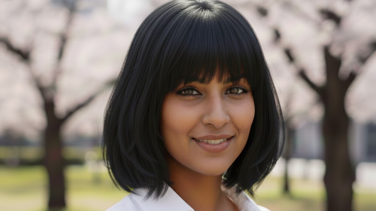 Subtle Layers and Full Bangs-