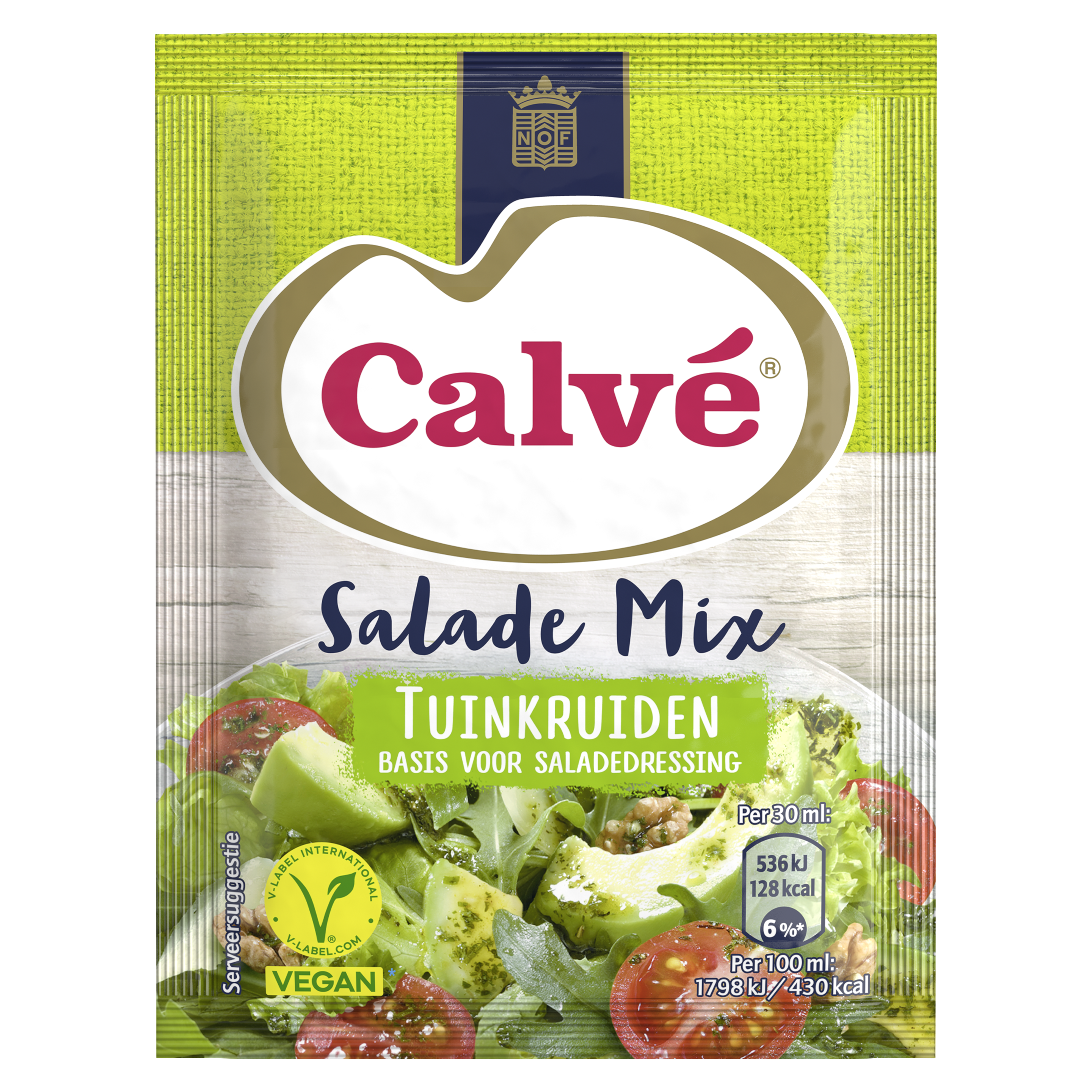 Calve Salade Mix Tuinkruiden 3x8g packshot