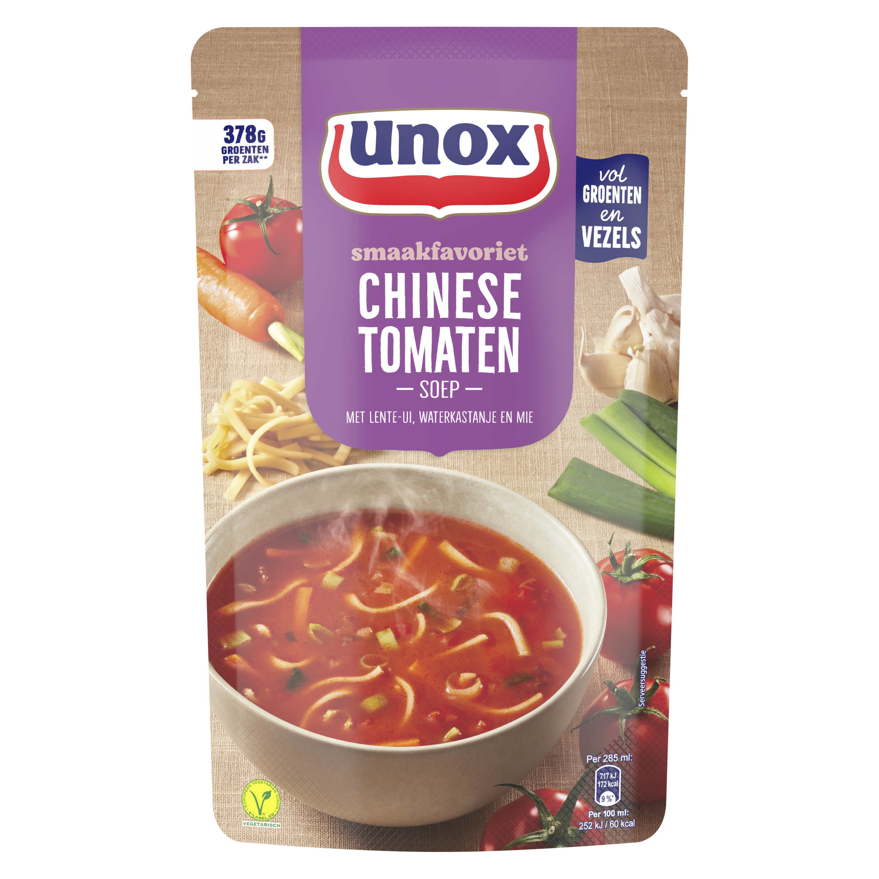 Unox  Soep In Zak Chinese Tomatensoep 570 ml packshot
