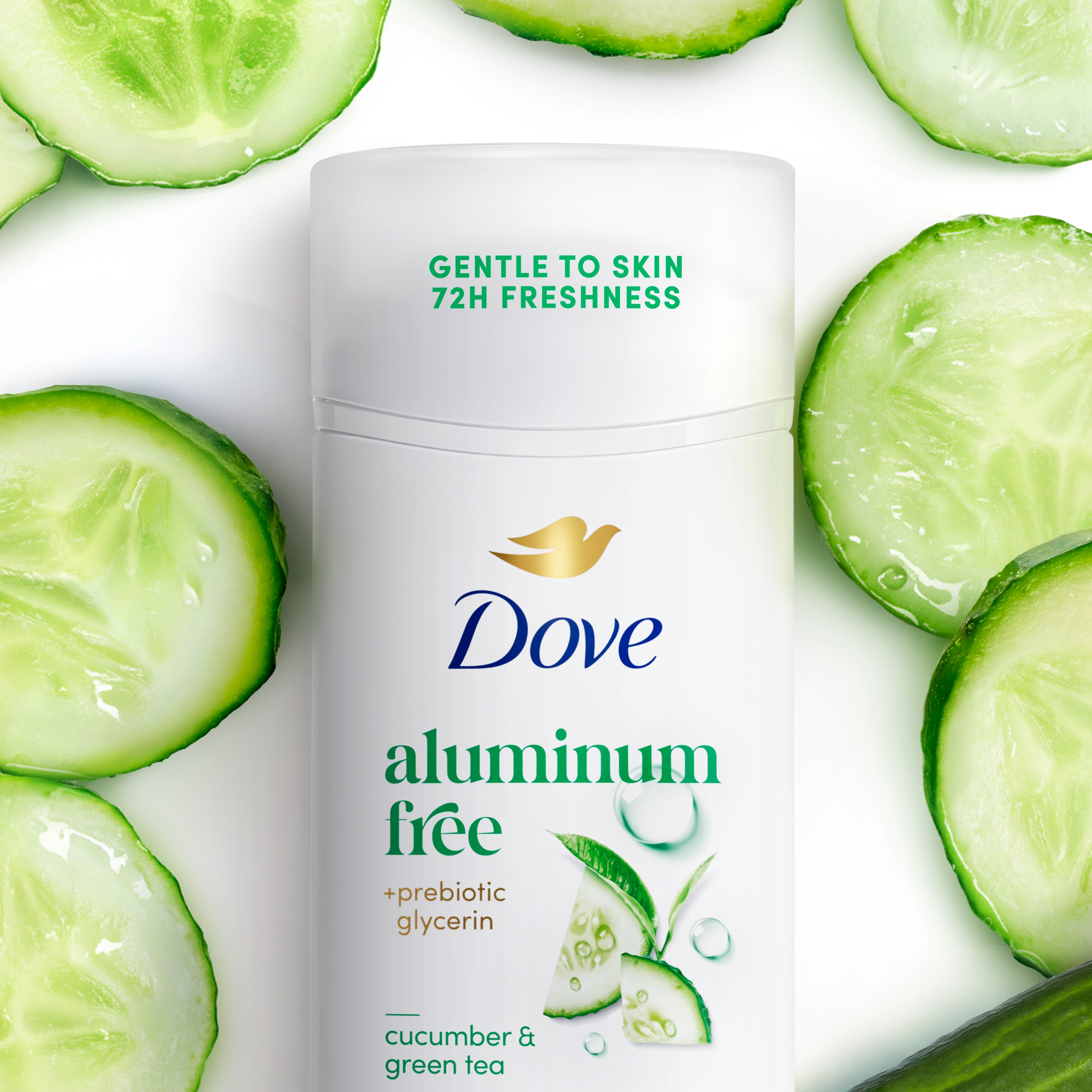 Aluminum Free Deodorant Stick Cucumber & Green Tea