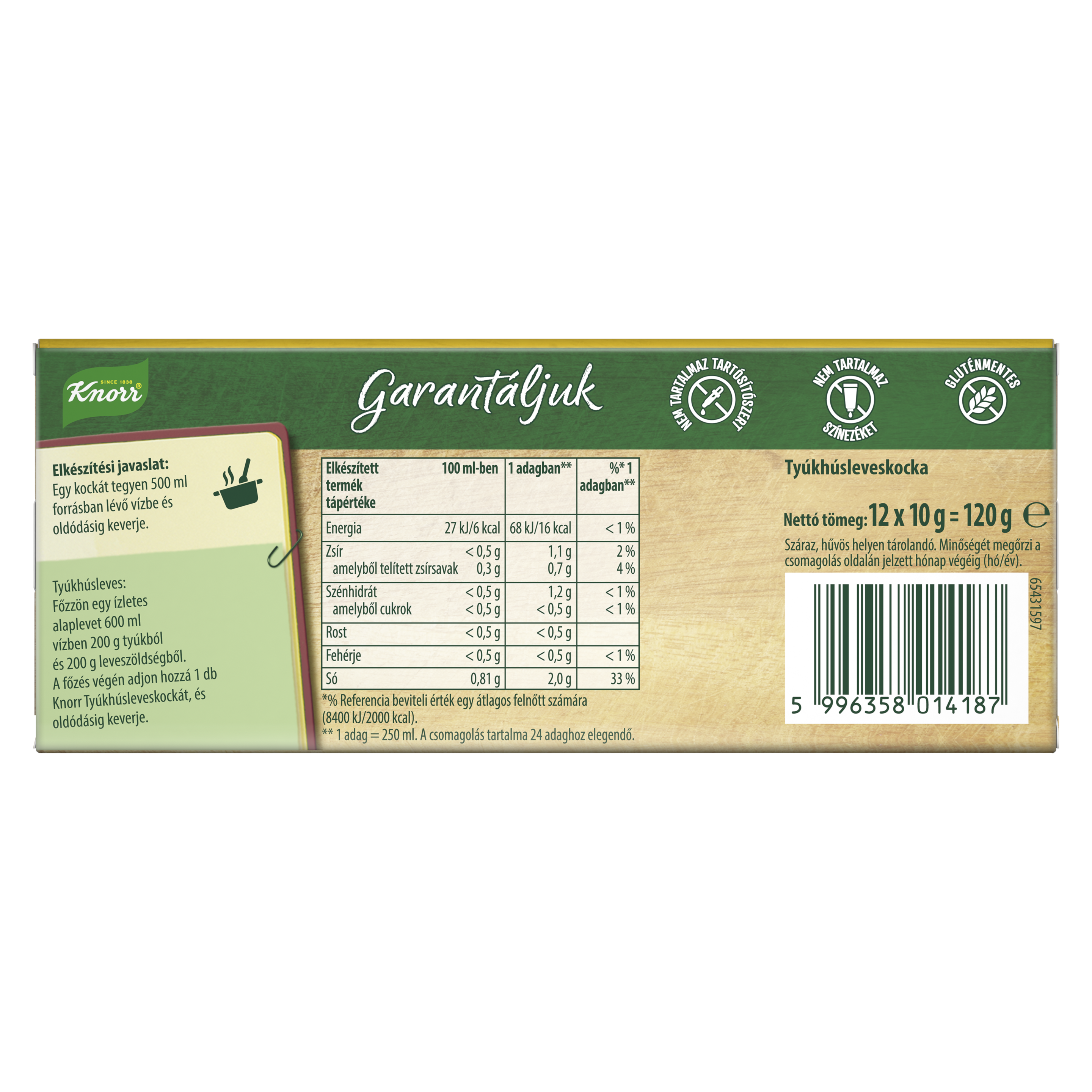 Knorr Tyúkhúsleveskocka