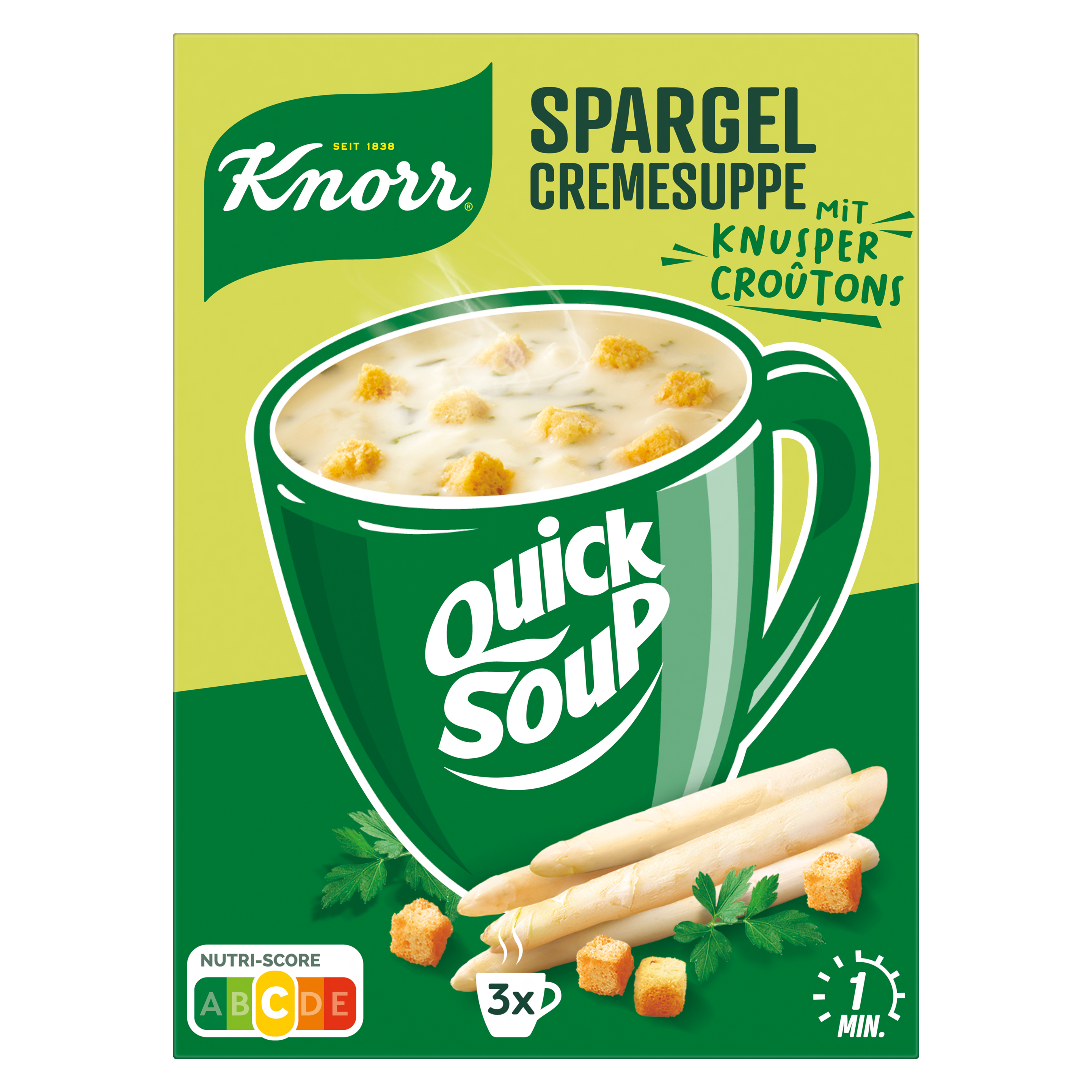 Knorr Quick Soup Spargelcreme 3 x 150 ml