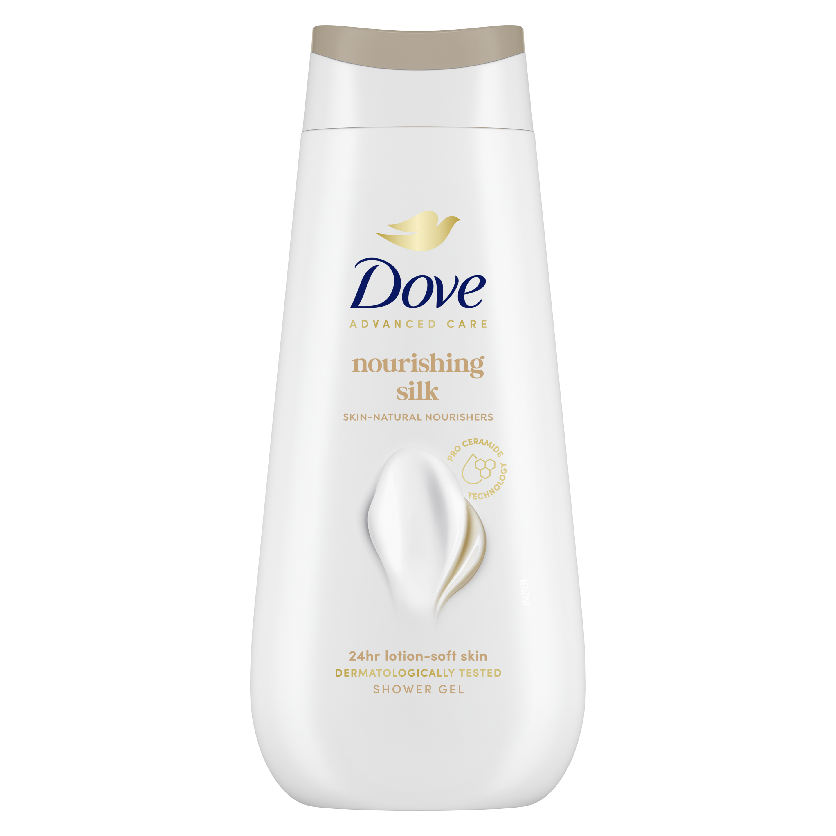 Dove Advanced Care Nourishing Silk krémtusfürdő 225 ml packshot