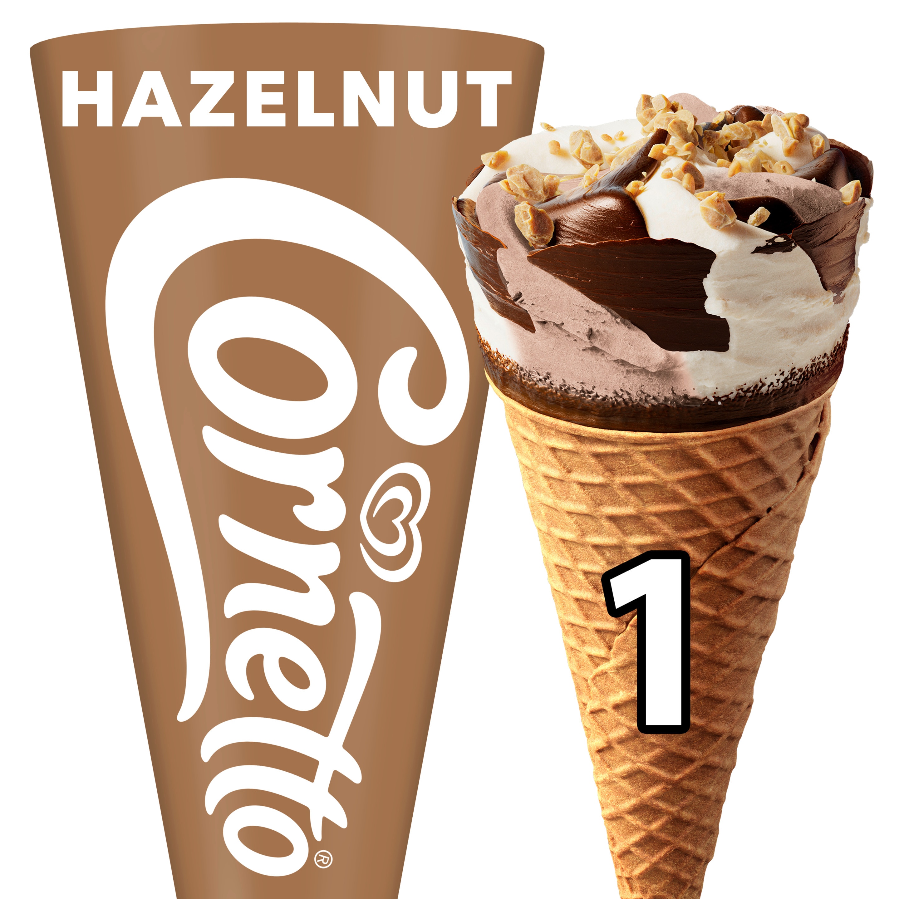 Cornetto Haselnuss 1 x 125 ml - Langnese Deutschland packshot