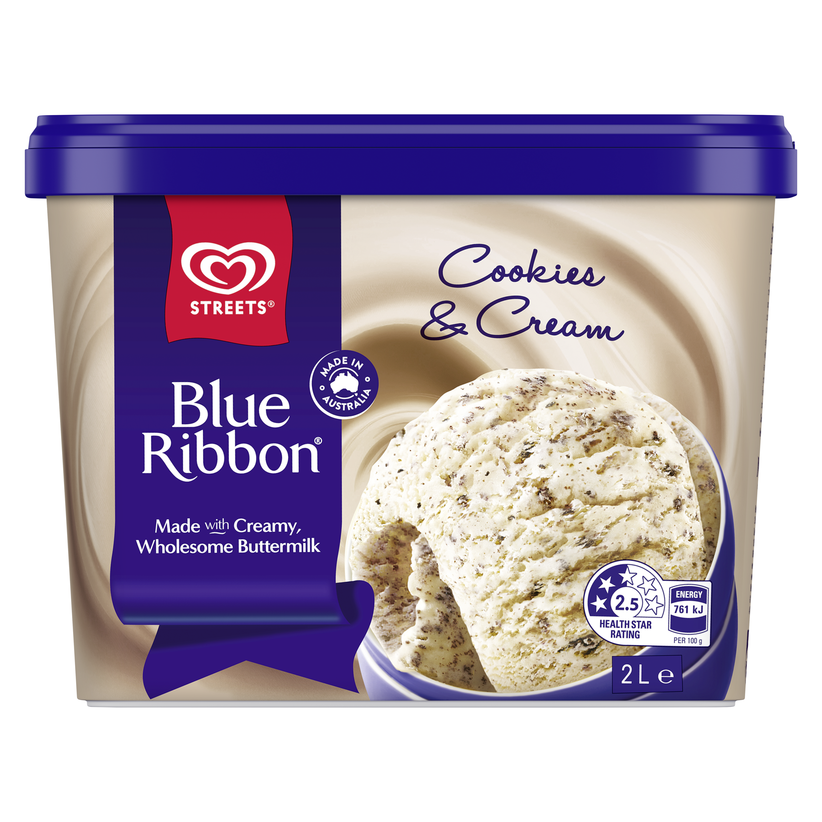 Blue Ribbon Cookies and Cream 2L packshot