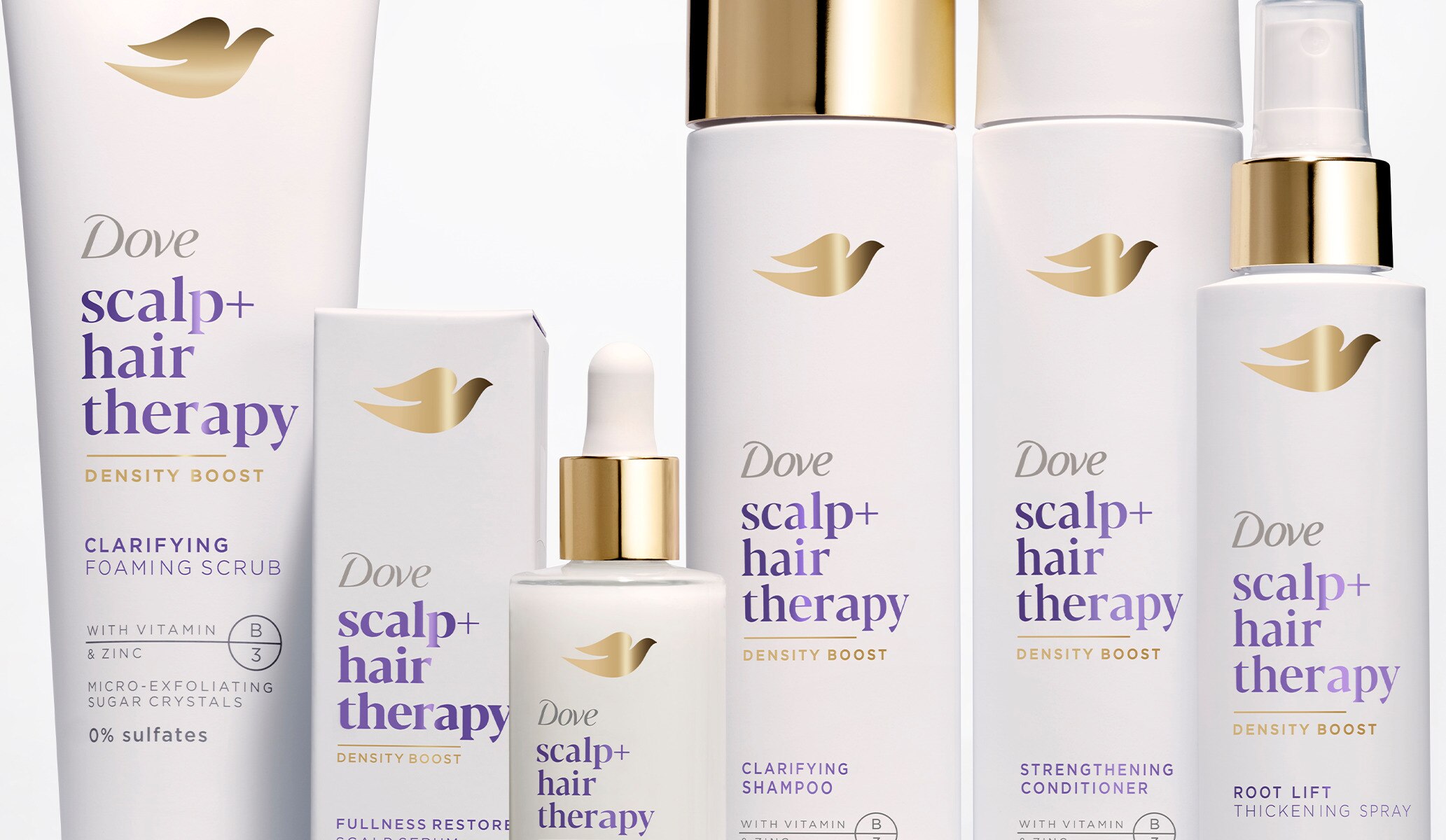 Dove Scalp Hair Therapy Product Range shot