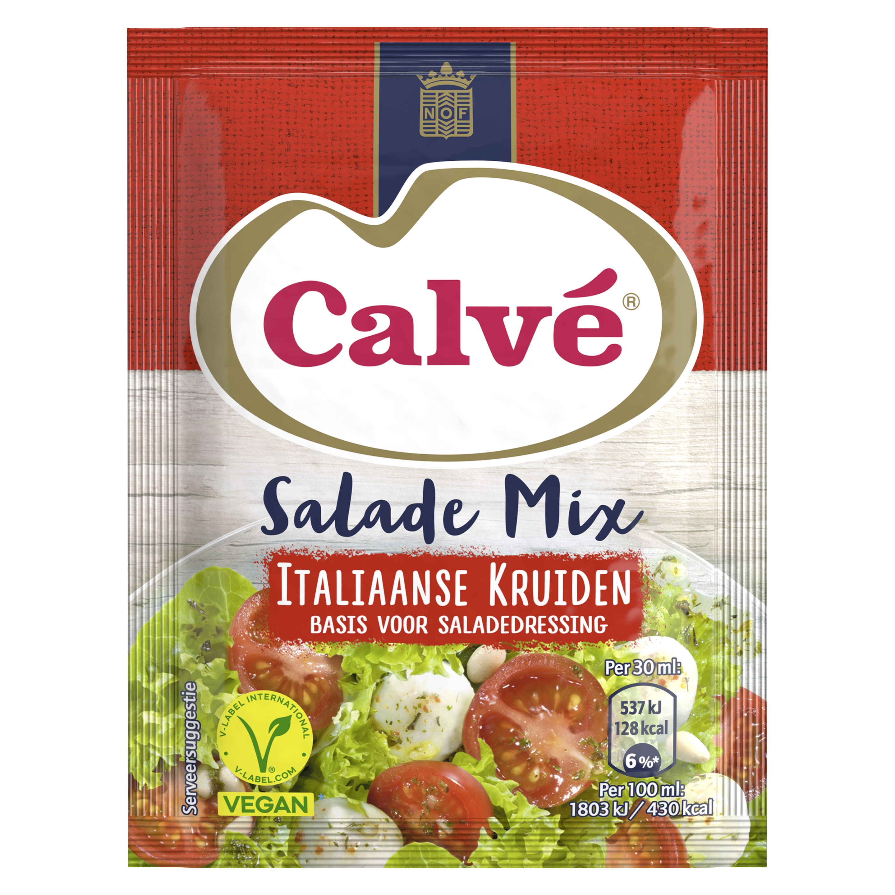Calve Salade Mix Italiaanse Kruiden 3x8g packshot