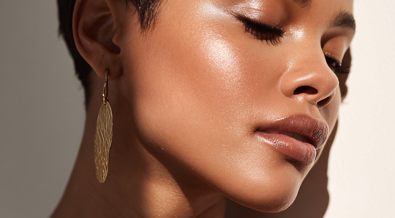 3. 'Wet' Clean Girl Highlight-