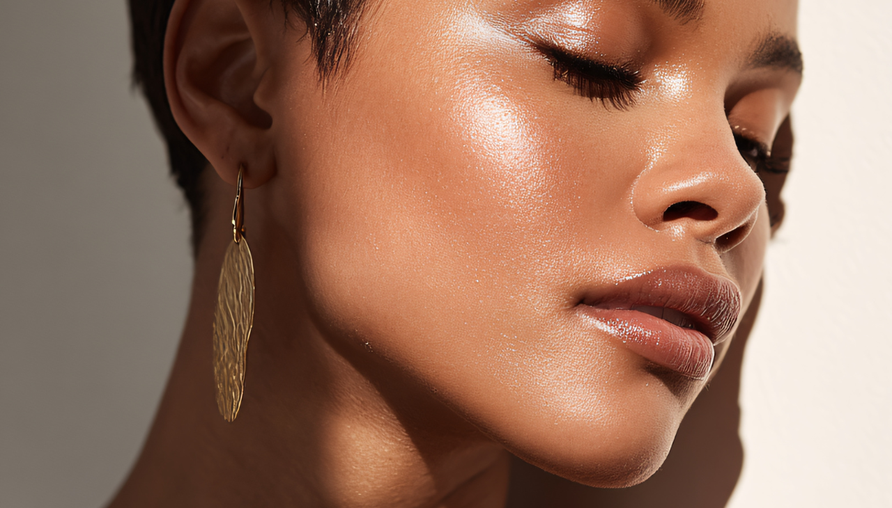 3. 'Wet' Clean Girl Highlight-