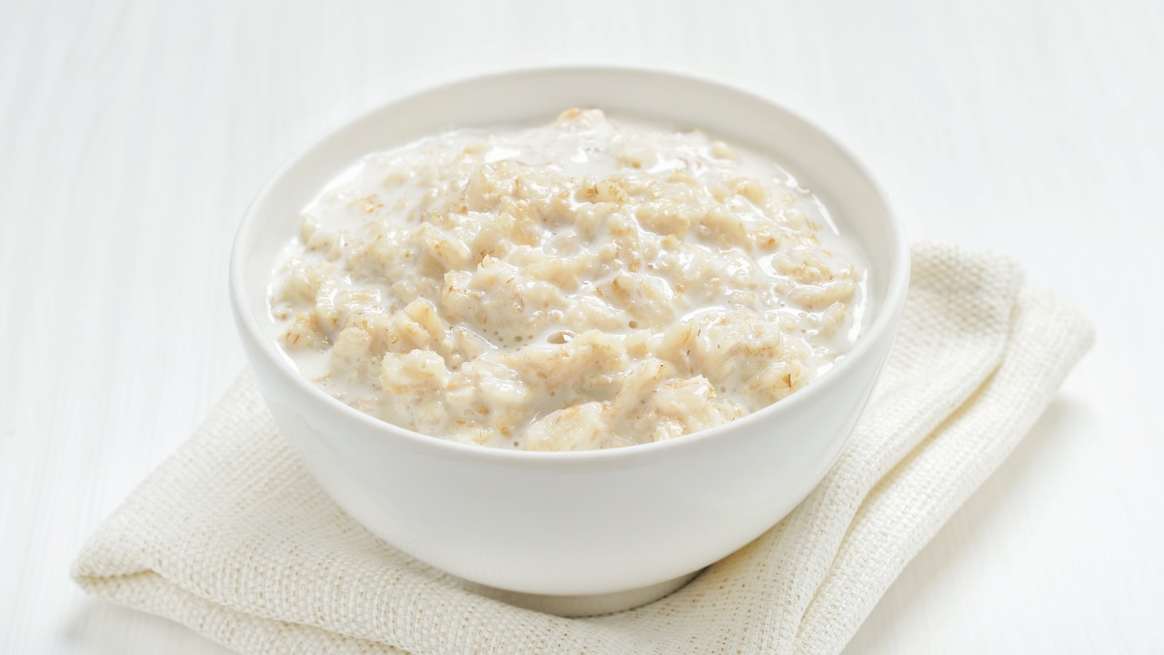 2. Oatmeal + Milk