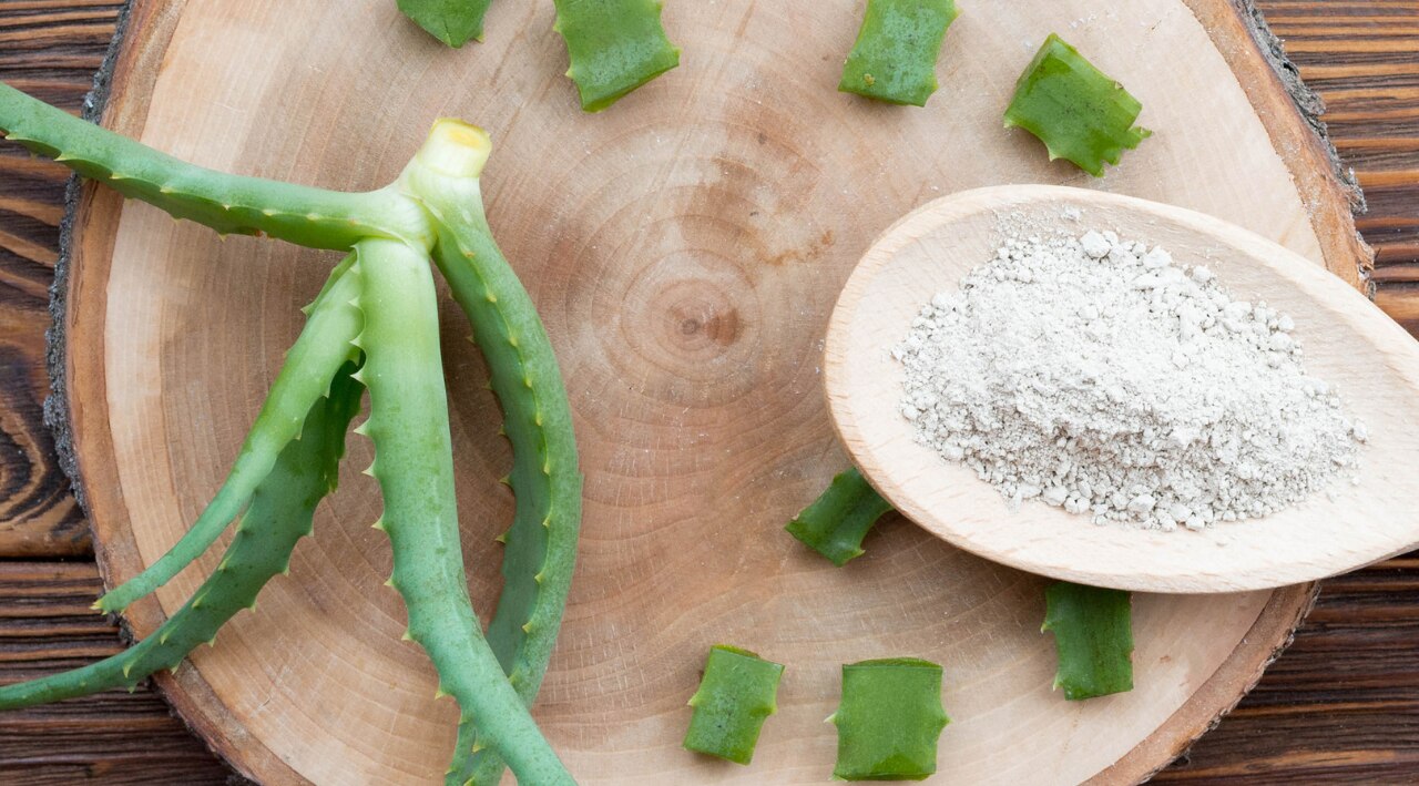 5. Rice Flour + Aloe Vera
