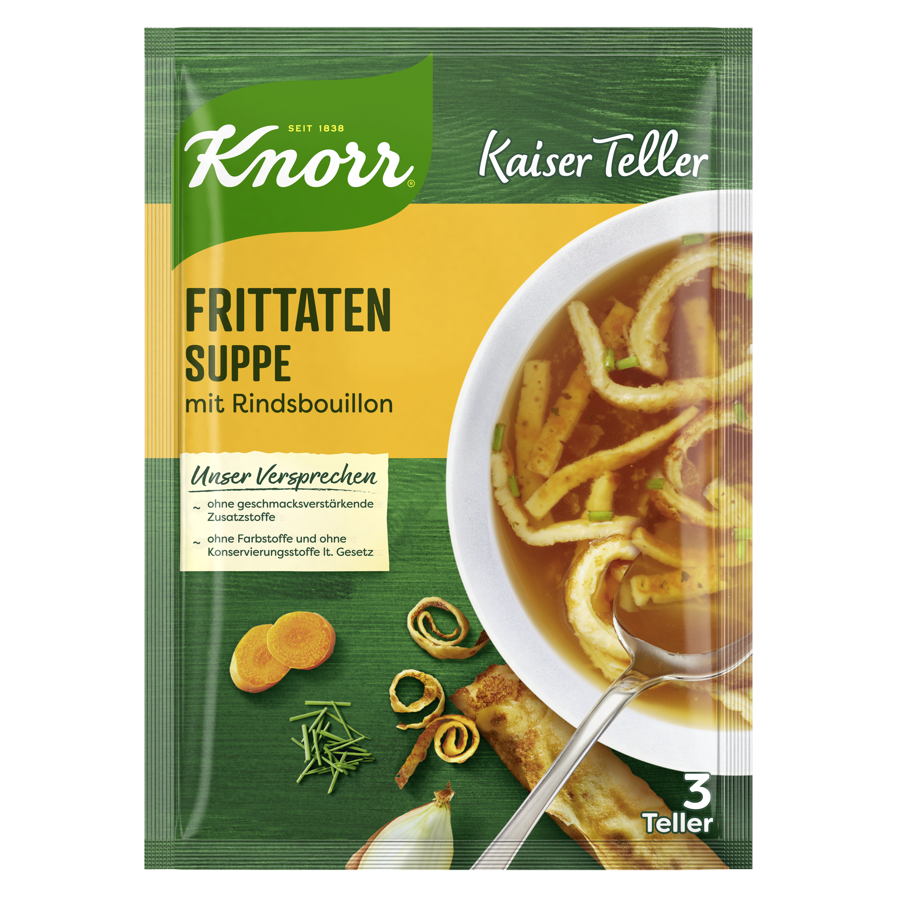 Knorr Kaiser Teller Frittaten Suppe 3 Teller 51g packshot
