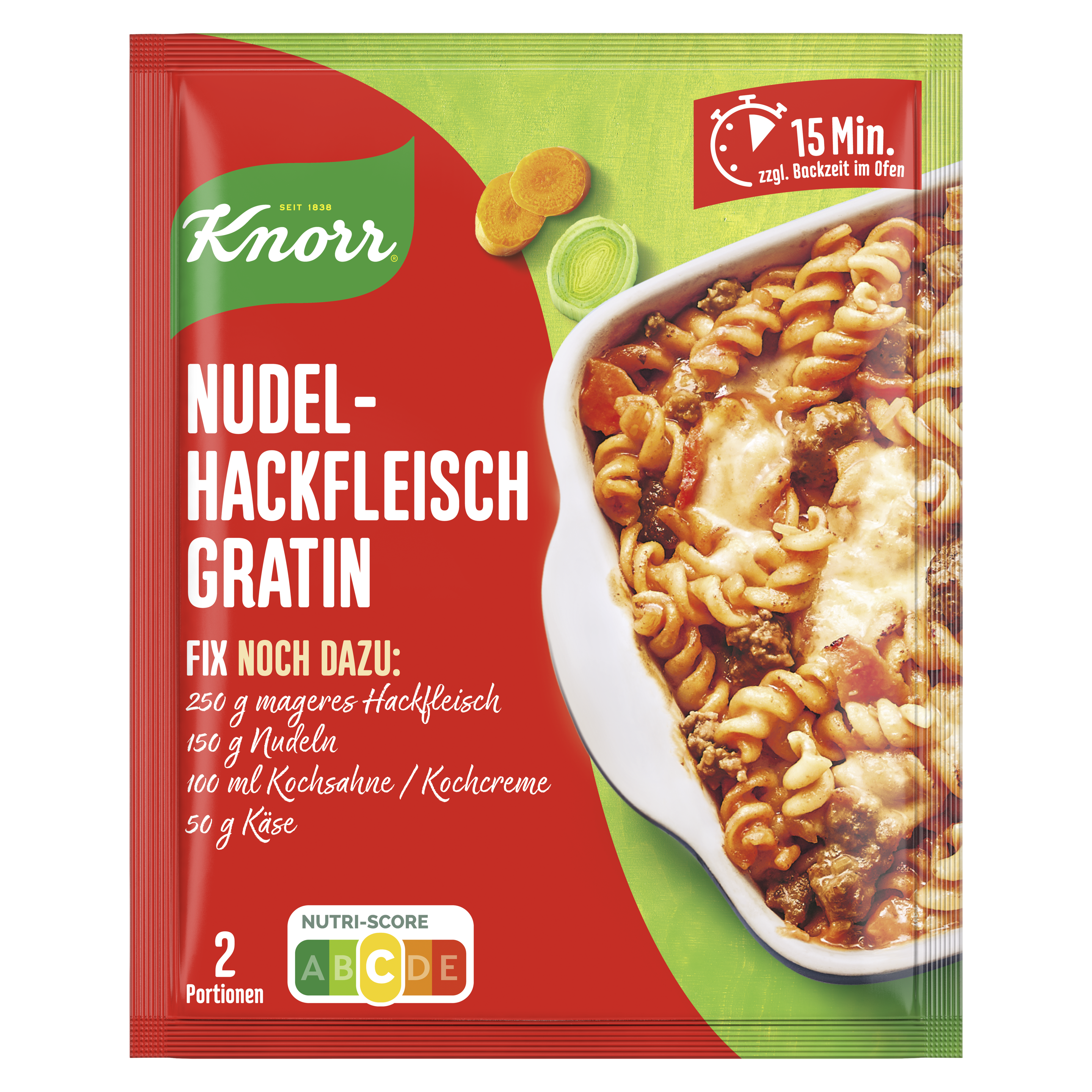 Knorr Fix Nudel Hackfleisch Gratin 36 g packshot