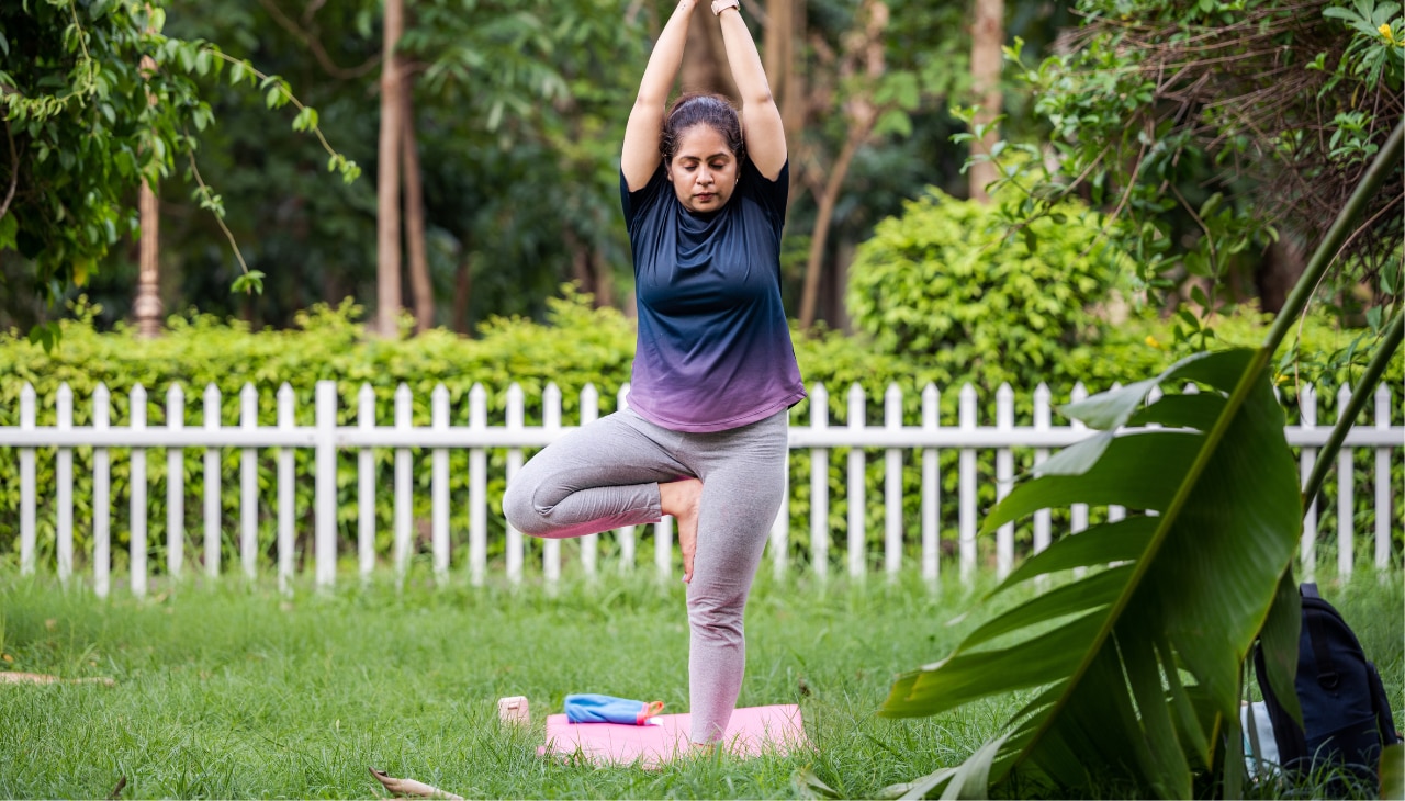 2. Vrikshasana (Tree Pose)