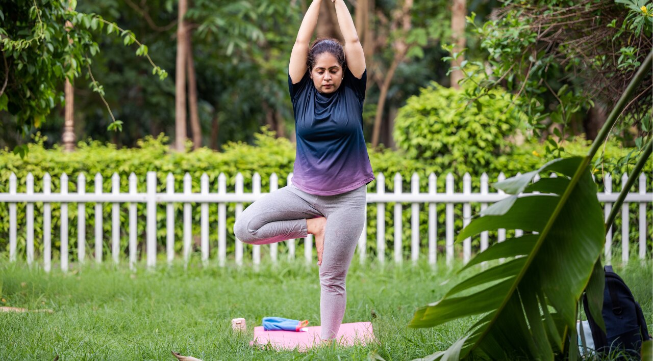 2. Vrikshasana (Tree Pose)