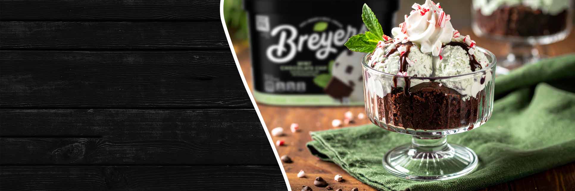 Peppermint Crisp Dessert made with Breyers ice cream