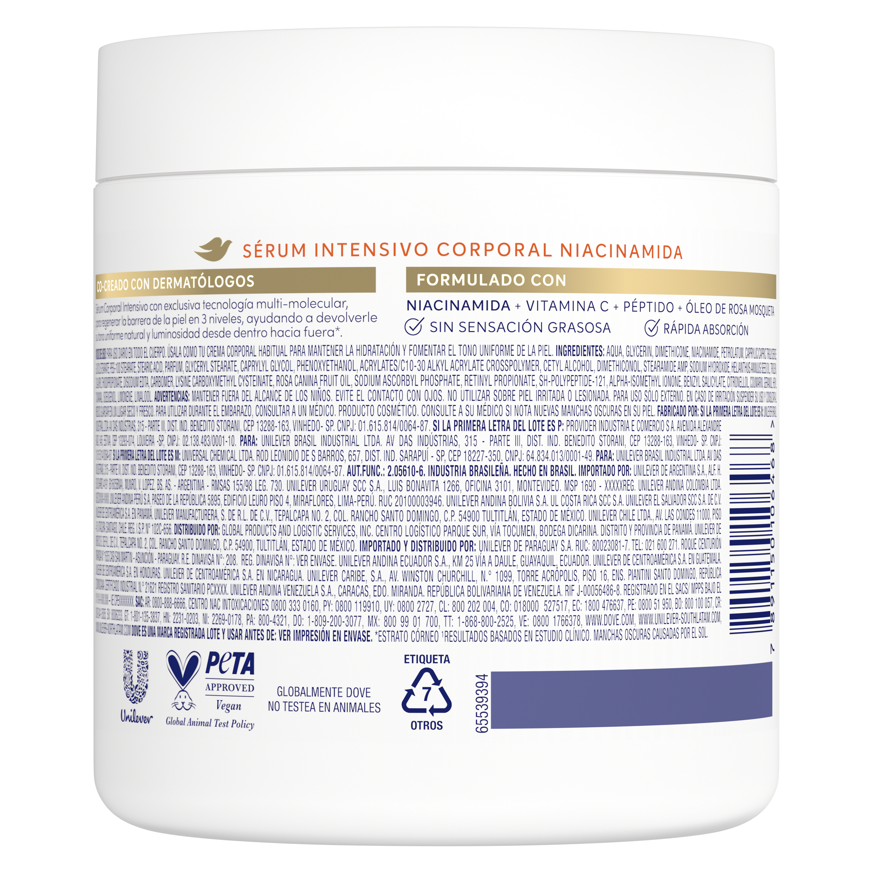 Sérum Corporal Intensivo Dove Niacinamida 450g