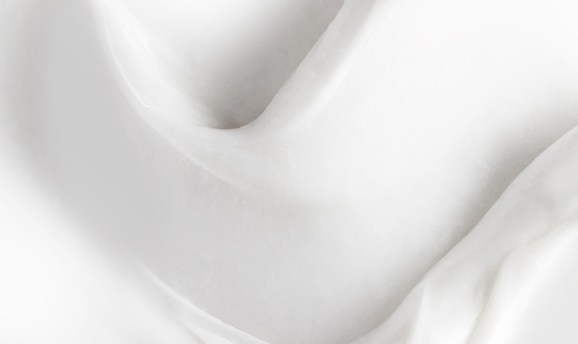 Creamy white product texture close up