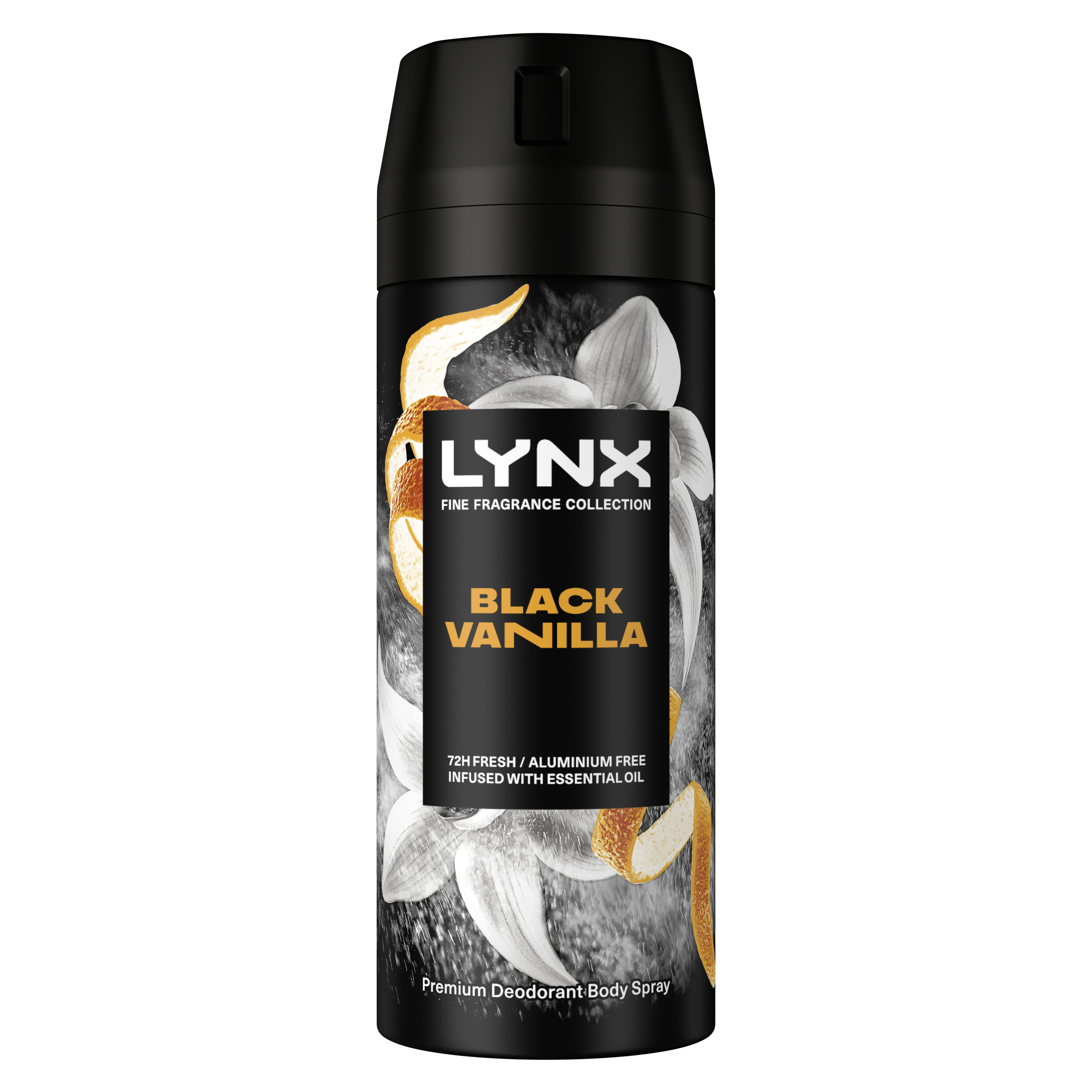 LYNX FINE FRAGRANCE COLLECTION BLACK VANILLA PREMIUM DEODORANT BODY SPRAY 150ML