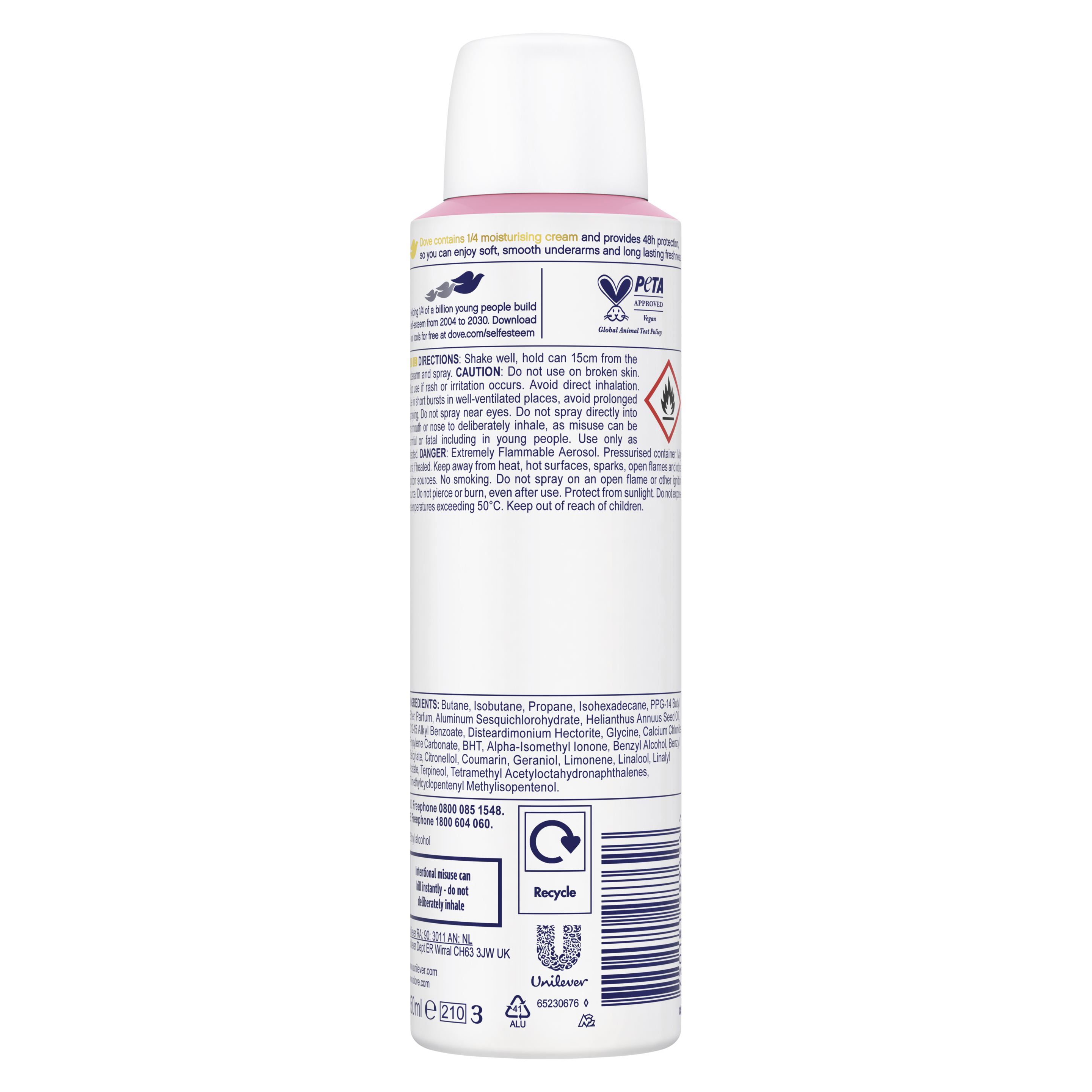 Dove 48hr Powder Soft Antiperspirant Deodorant Spray 200ml