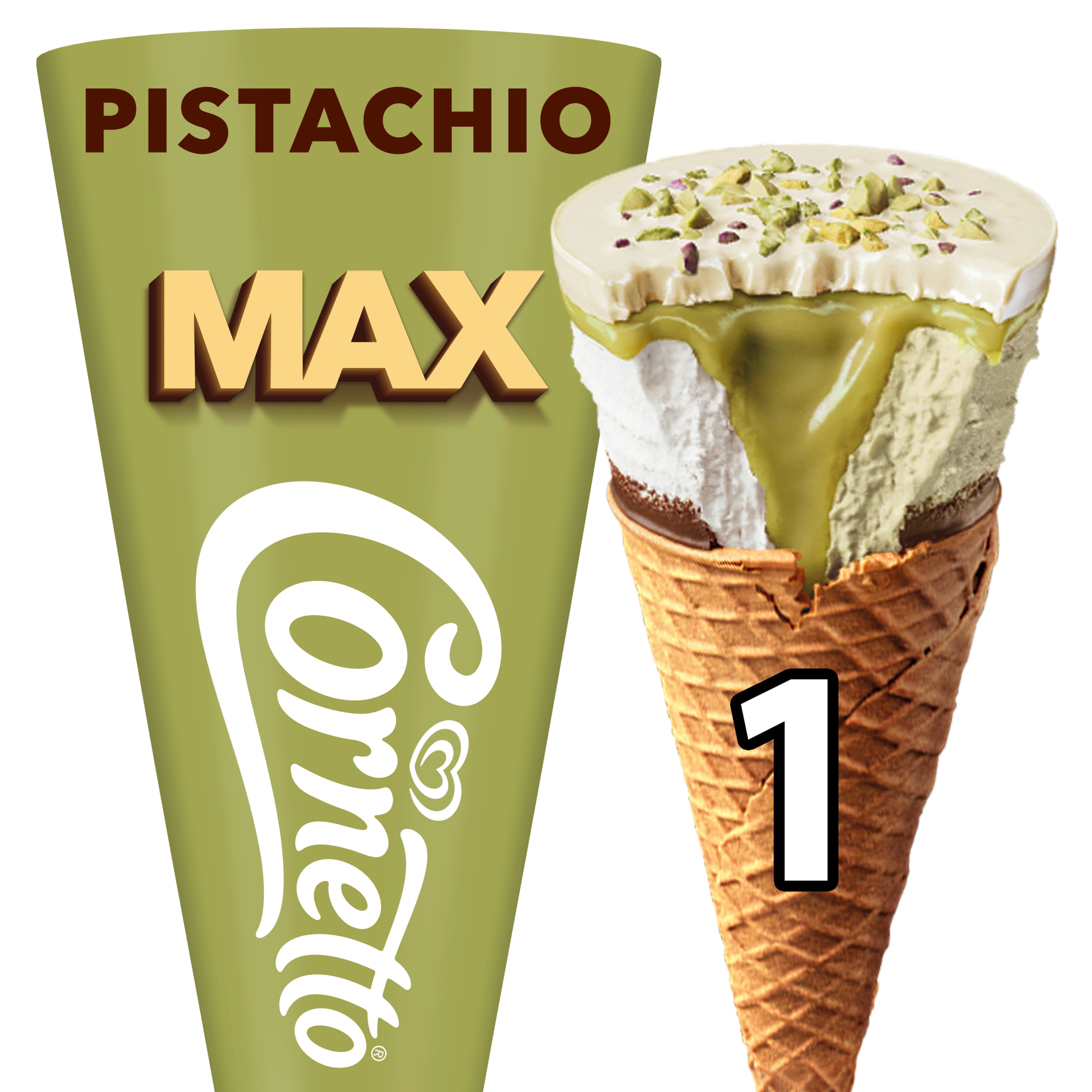 Cornetto Max Pistazie 1 x 115 ml - Langnese Deutschland packshot