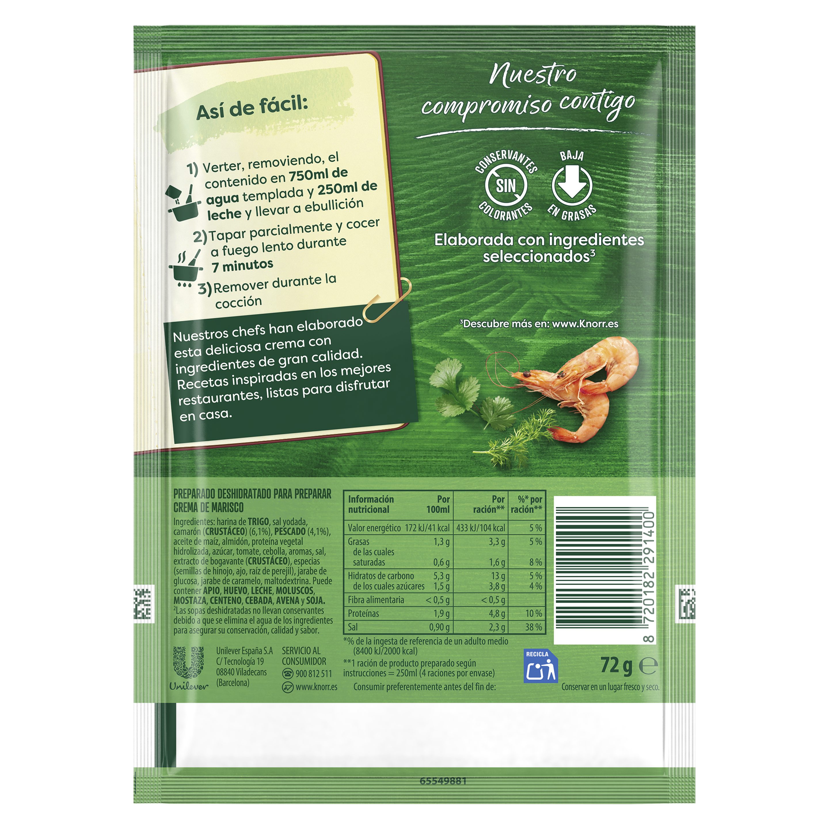 Crema  Knorr  Marisco  72g packshot