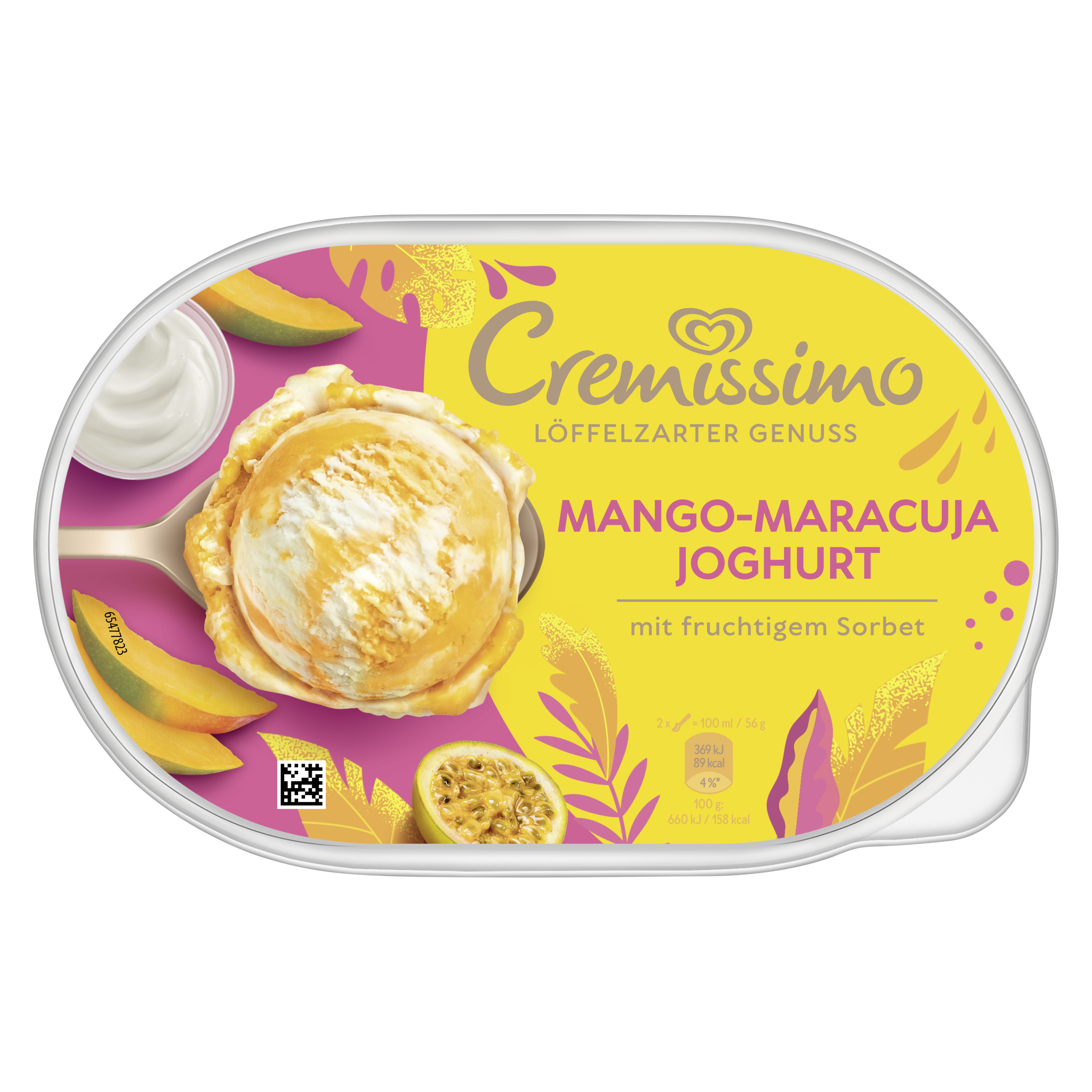 Cremissimo Mango-Maracuja Joghurt packshot
