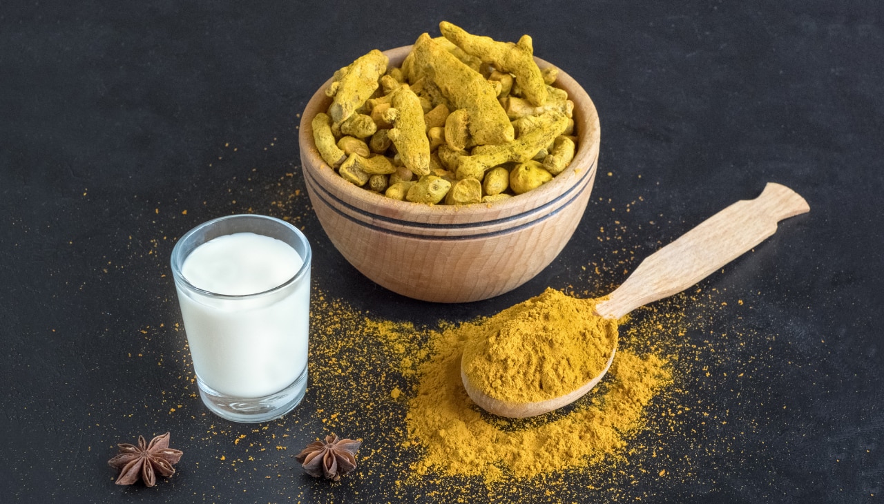 3. Turmeric + Milk Paste