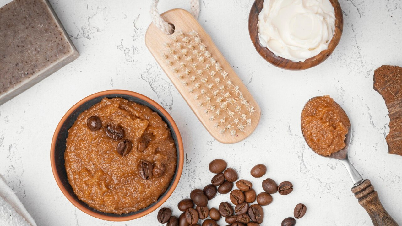 4. Coffee + Yogurt Scrub