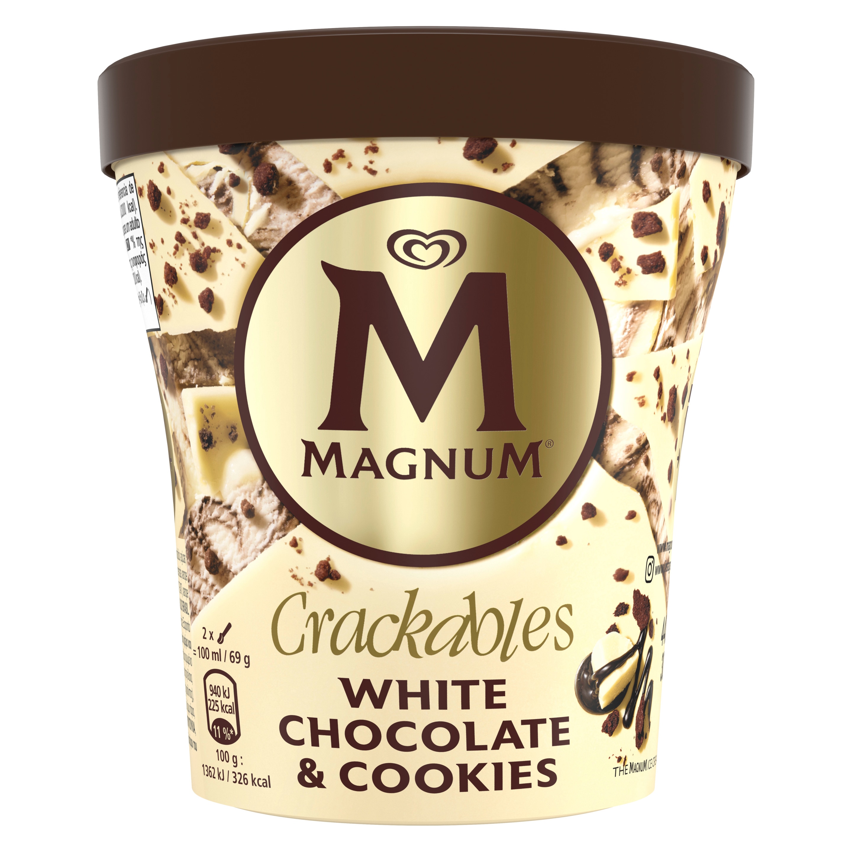 Magnum White Chocolate & Cookies w kubku packshot