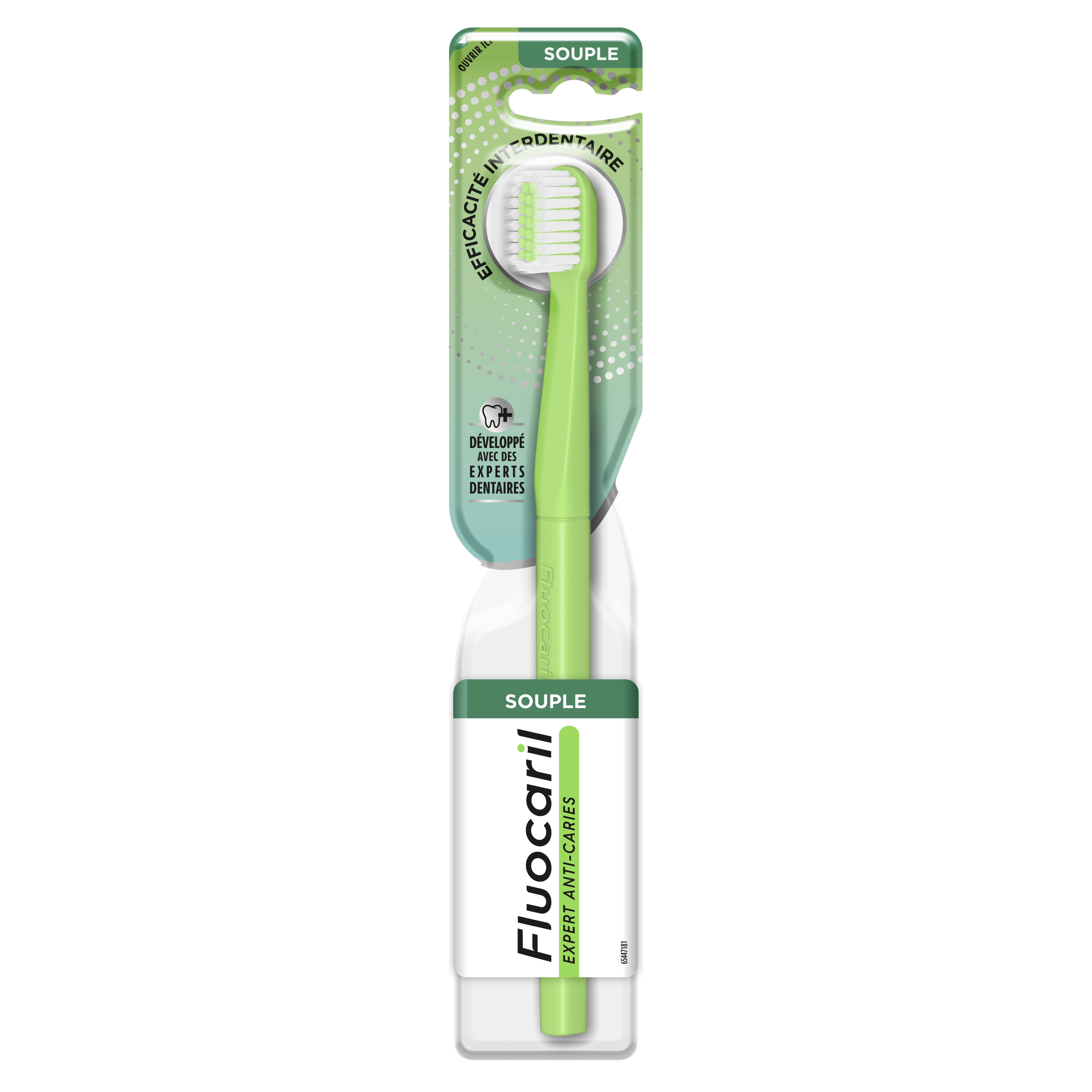 Fluocaril Brosse à Dents Efficacité Interdentaire  Souple packshot