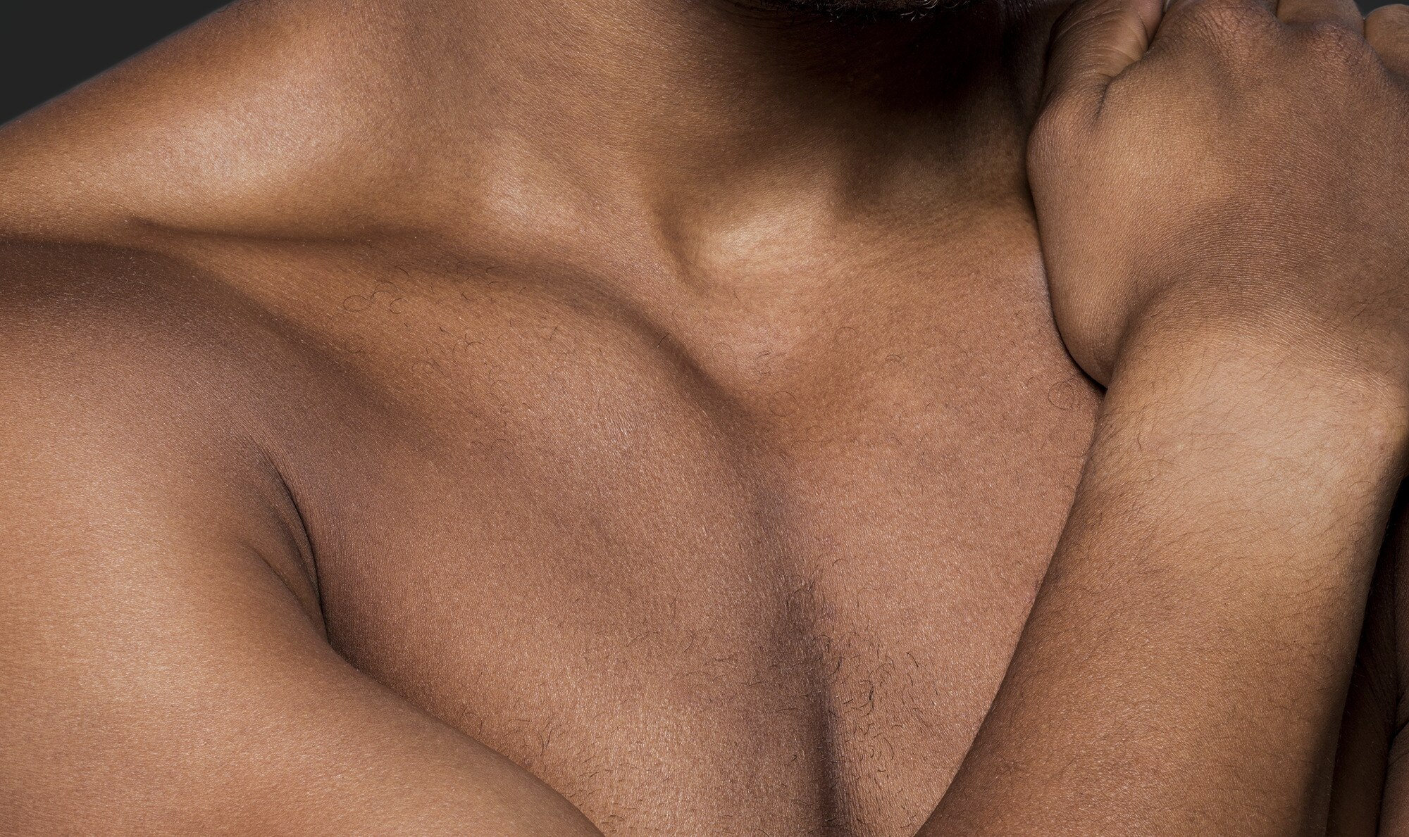 Close up of male torso