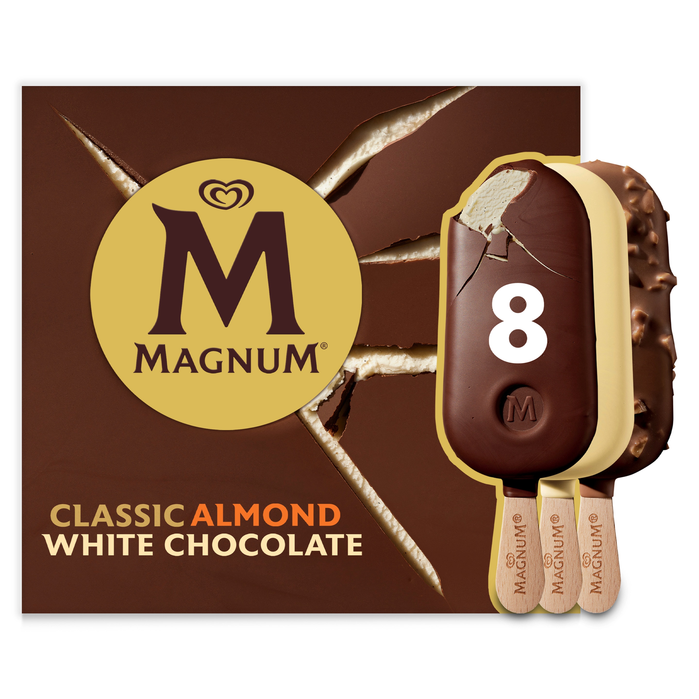 Magnum Classic Mandel White Chocolate 8 x - Magnum Österreich