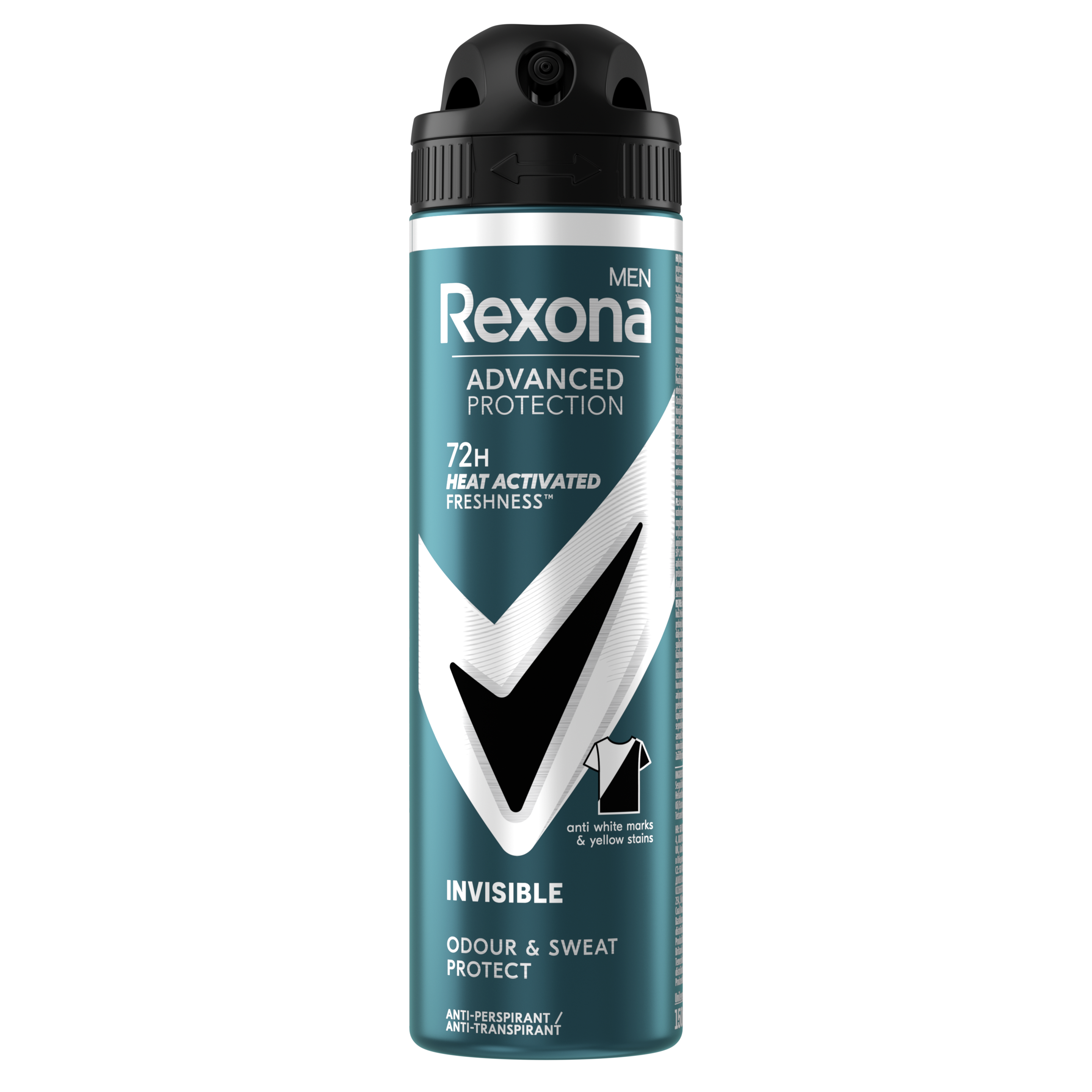 REXONA Men Advanced Protection Invisible Black&White izzadásgátló aeroszol 150 ml packshot