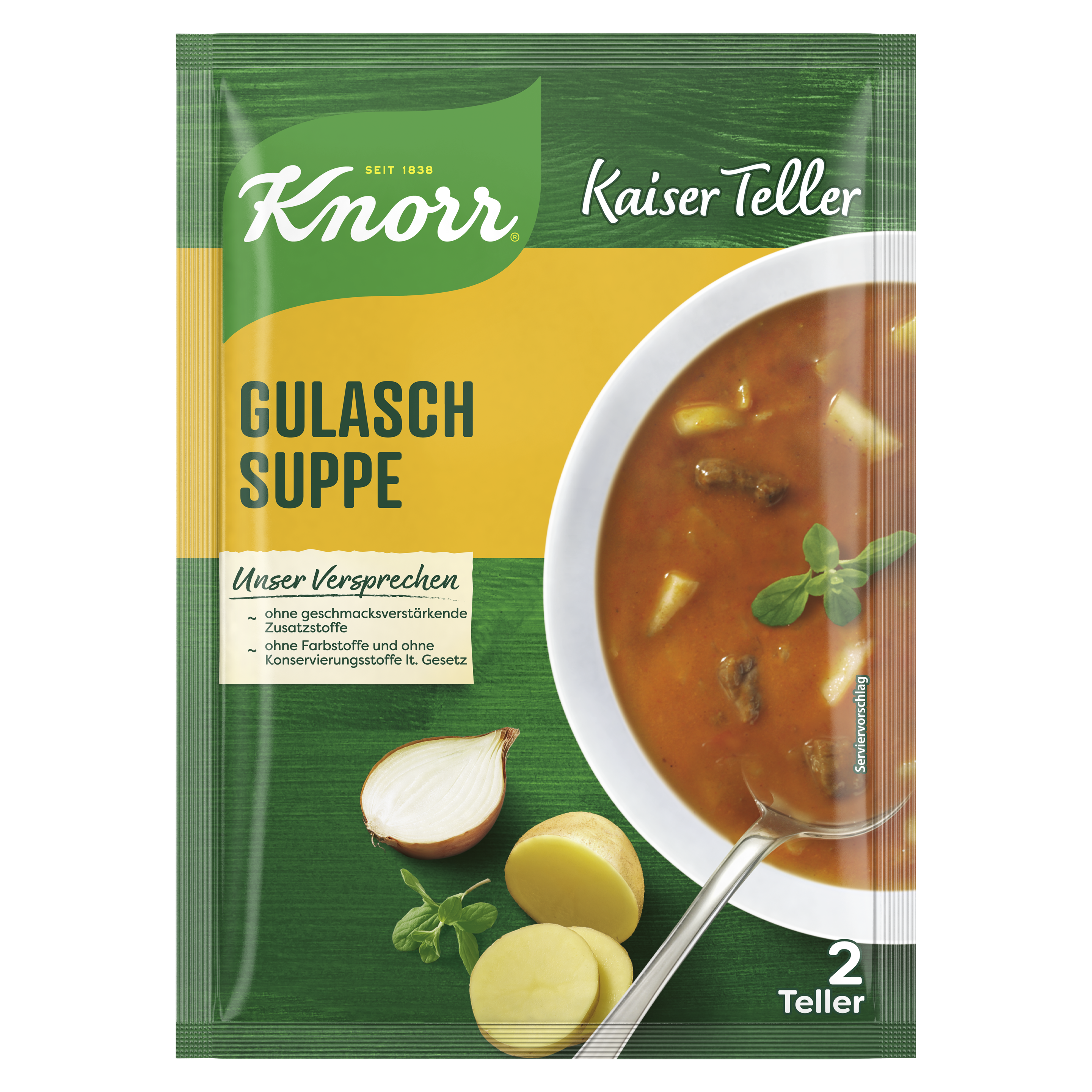 Knorr Kaiser Teller Gulaschsuppe 2 Teller 60g packshot