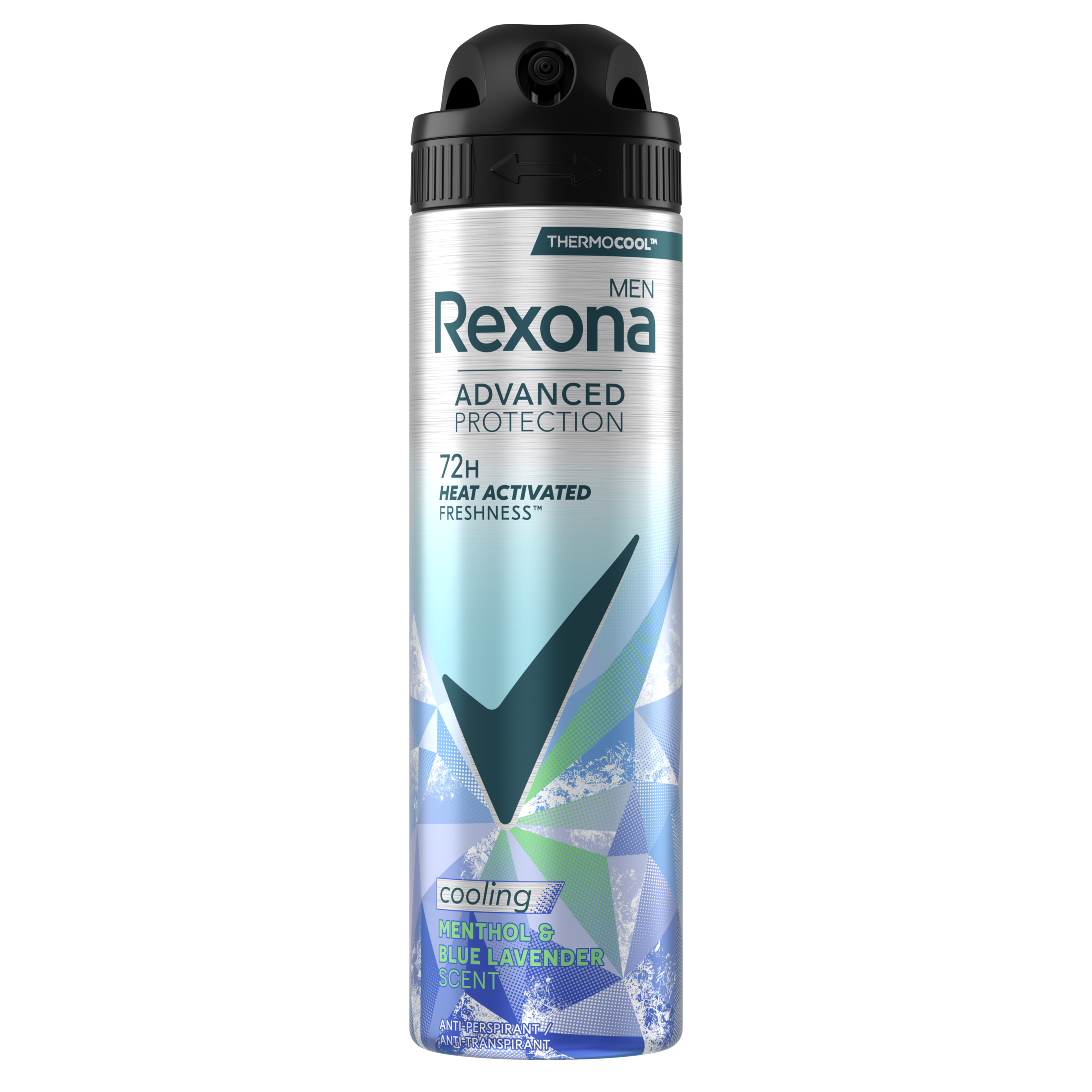 Rexona Men Thermocool Menthol & Blue Lavender izzadásgátló aeroszol 150ml packshot