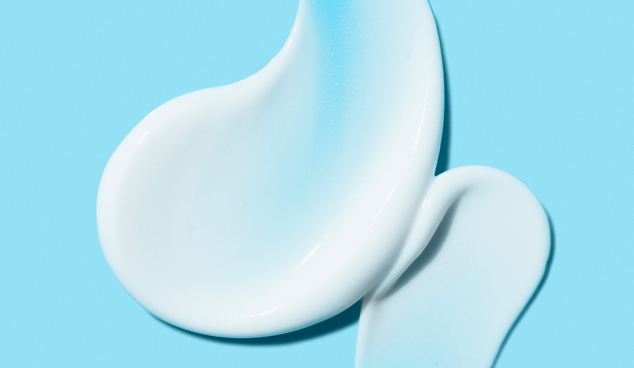 White product texture swatch on a blue background