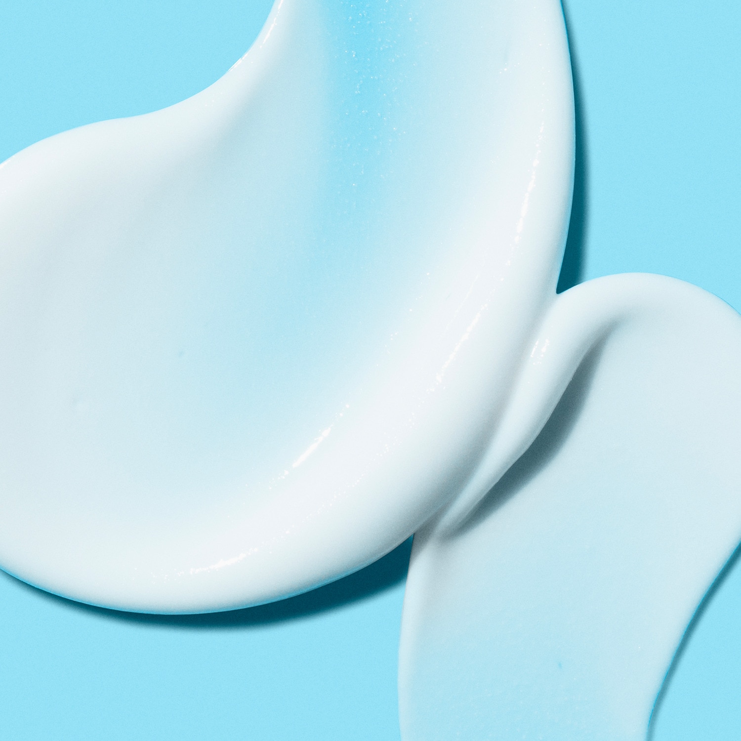 Image of a white product texture shot on a blue background