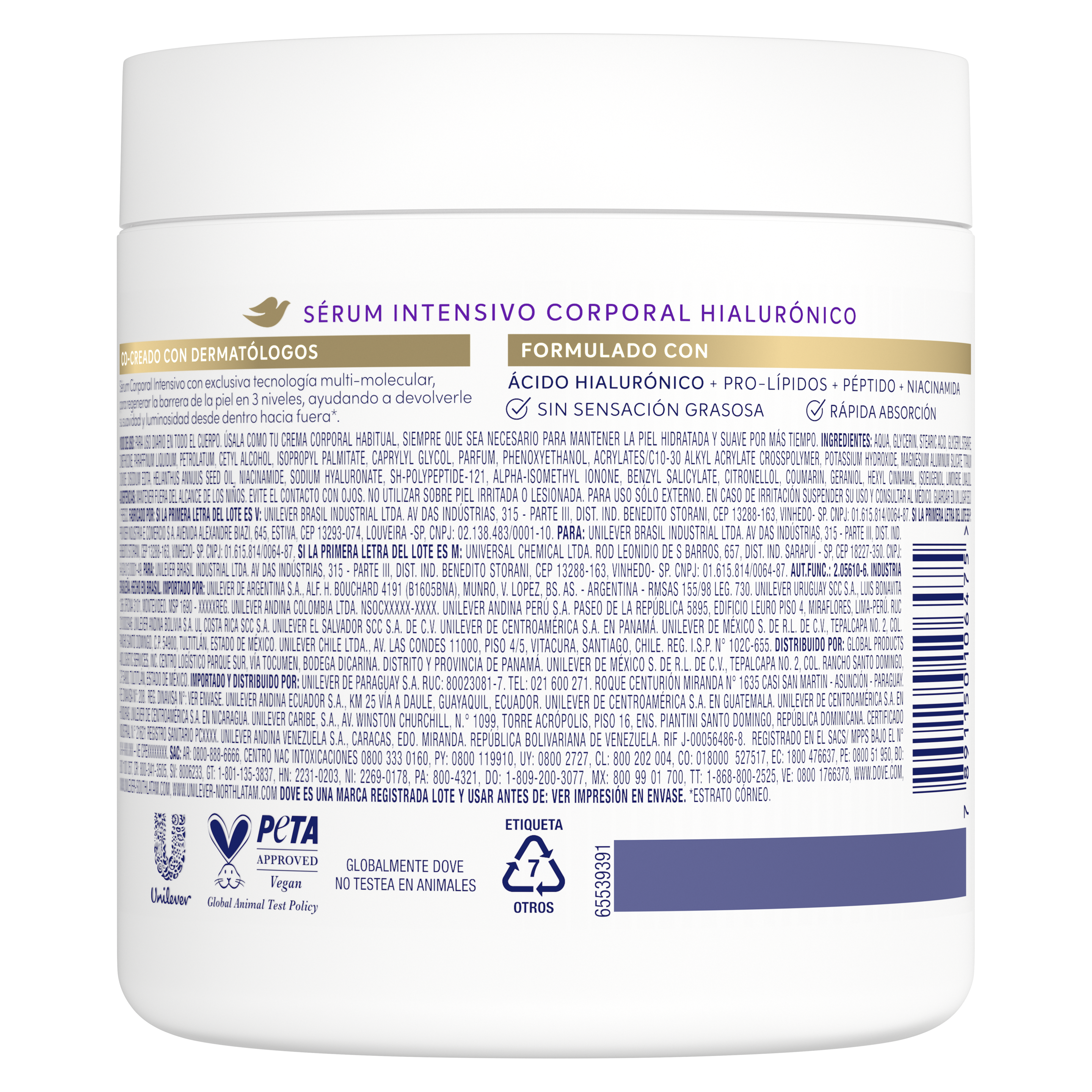 Sérum Corporal Intensivo Dove Hialurônico 450g