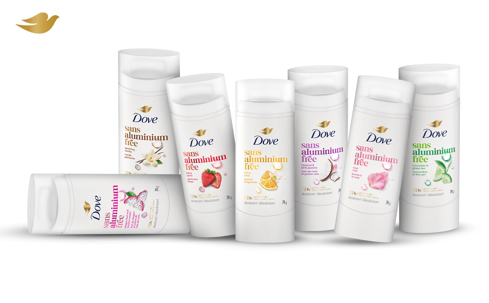 Dove Aluminium Free Deodorant Collection