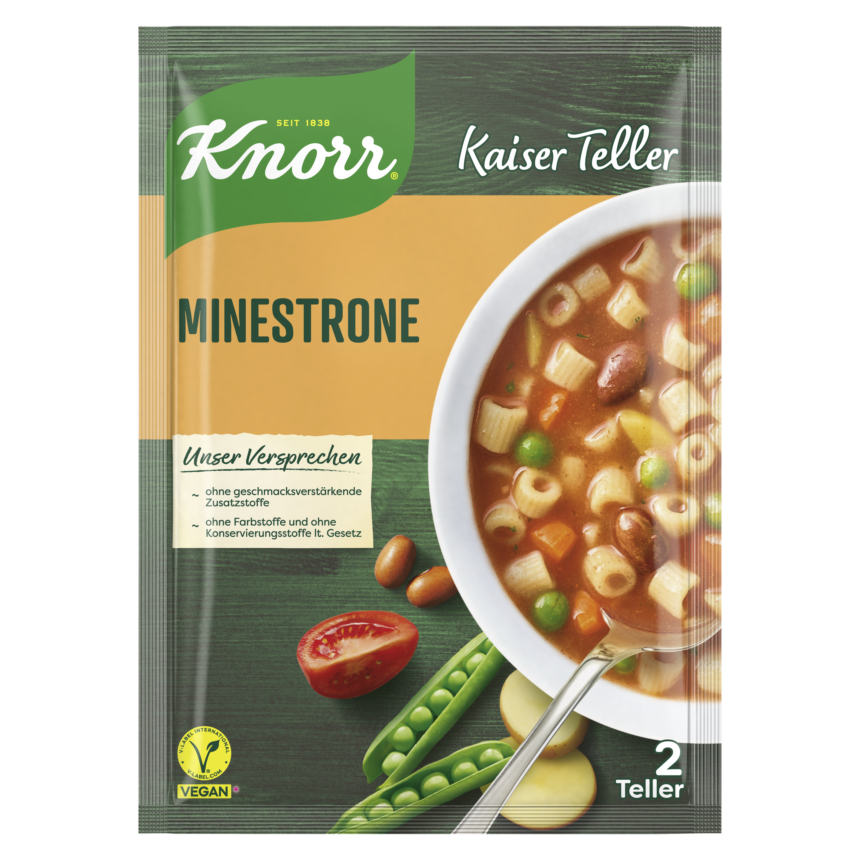 Knorr Kaiser Teller Minestrone 2 Teller 52g packshot