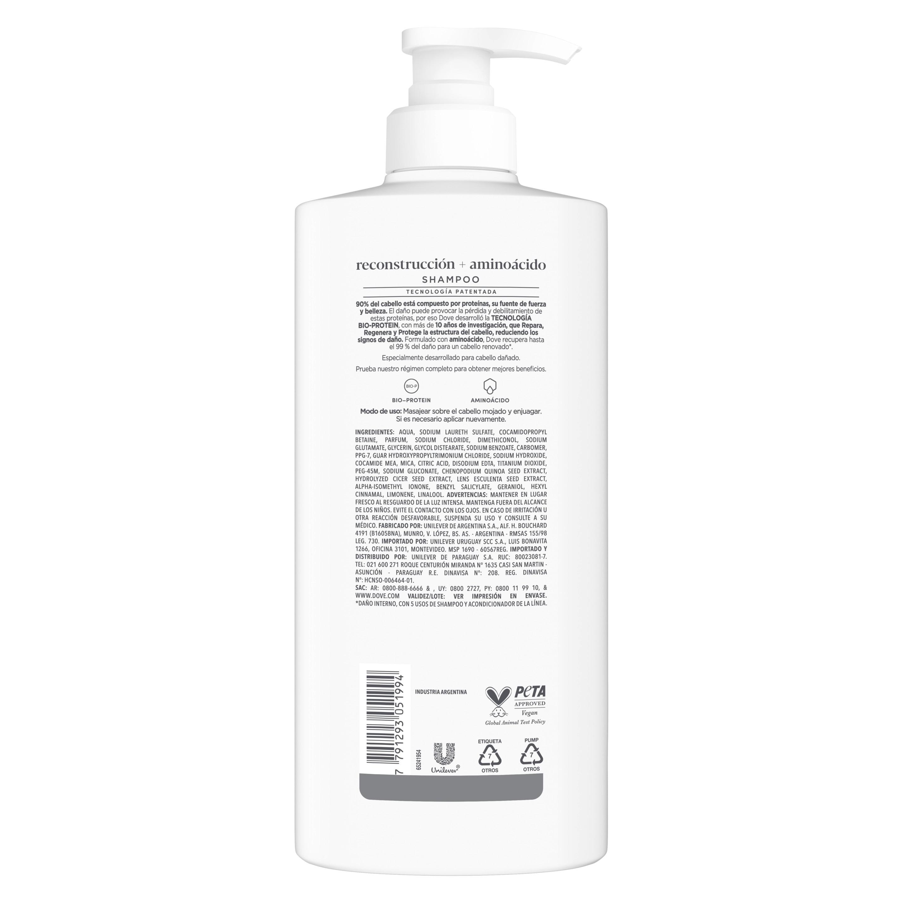 Shampoo Reconstrucción + Aminoácido