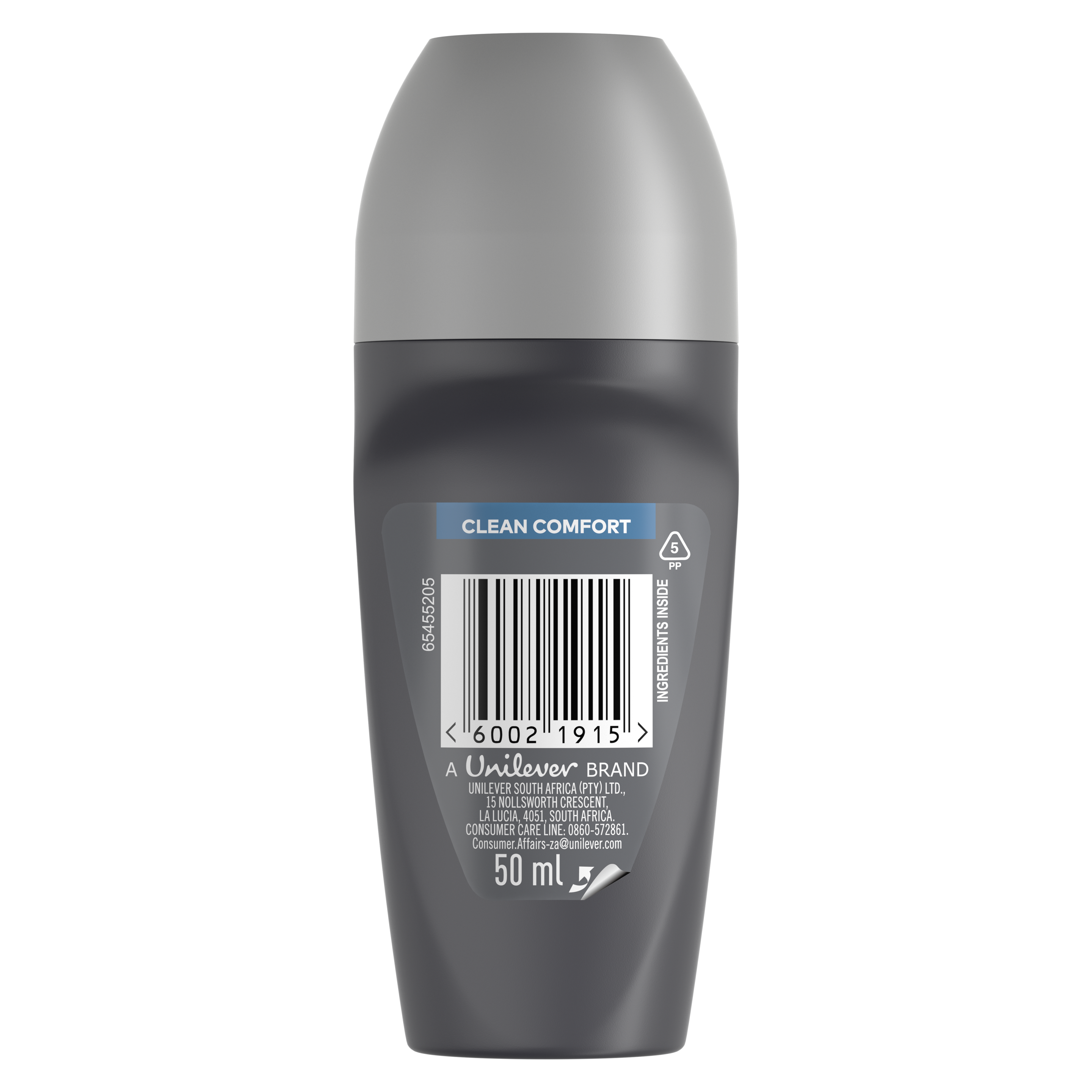 Dove Men+Care  Clean Comfort  Antiperspirant Roll-On Deodorant  50ml packshot