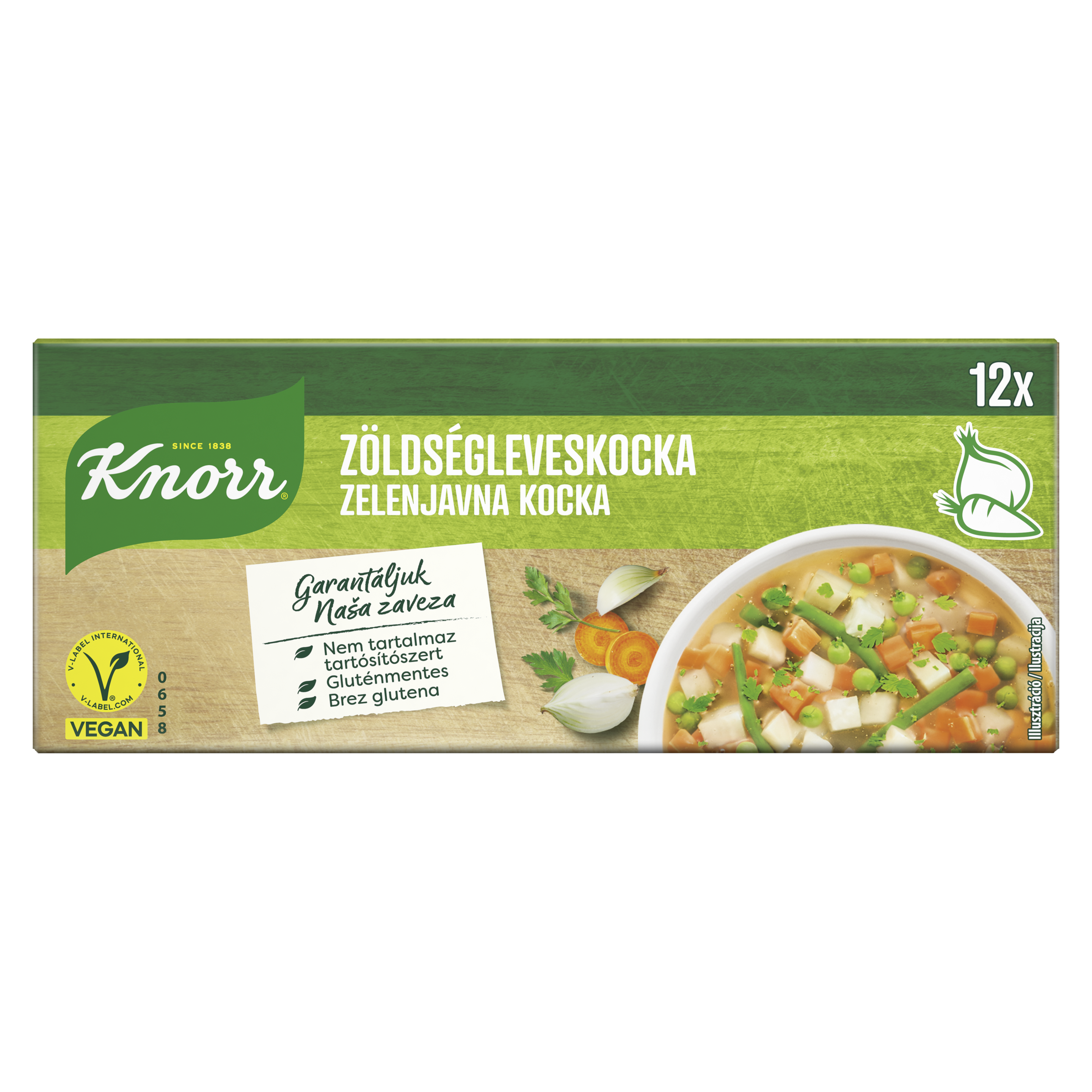 Knorr Zöldségleveskocka 120g packshot